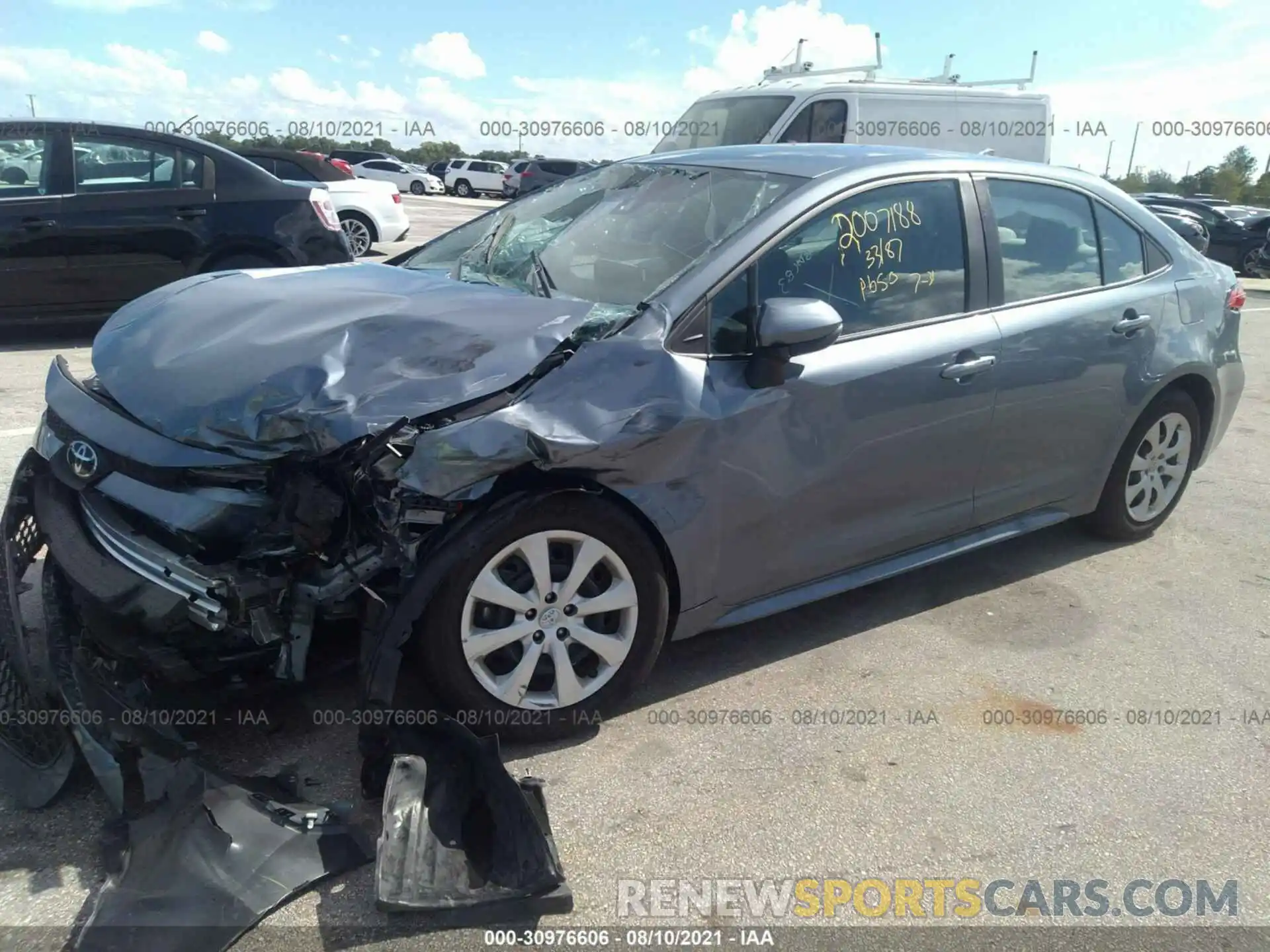 6 Photograph of a damaged car 5YFEPMAE3MP186423 TOYOTA COROLLA 2021