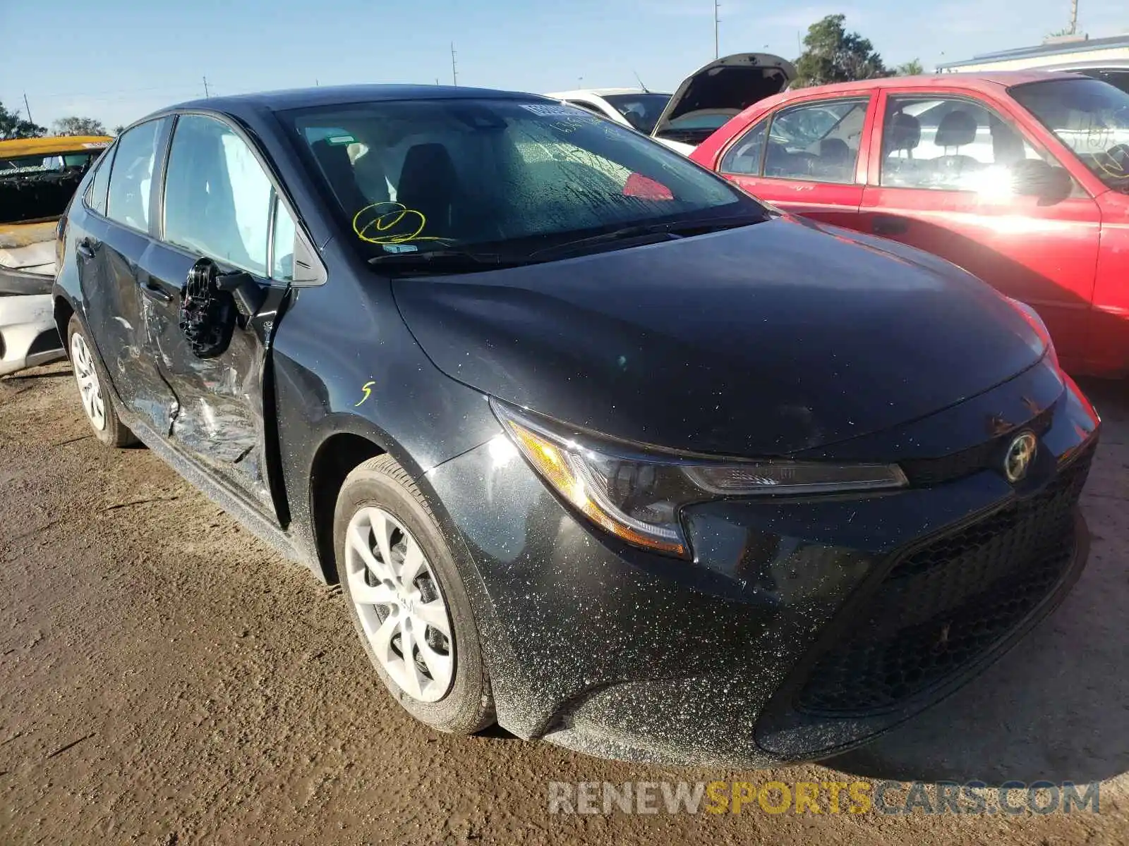 1 Photograph of a damaged car 5YFEPMAE3MP190469 TOYOTA COROLLA 2021