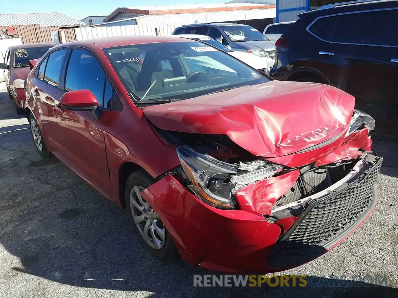 1 Photograph of a damaged car 5YFEPMAE3MP191623 TOYOTA COROLLA 2021