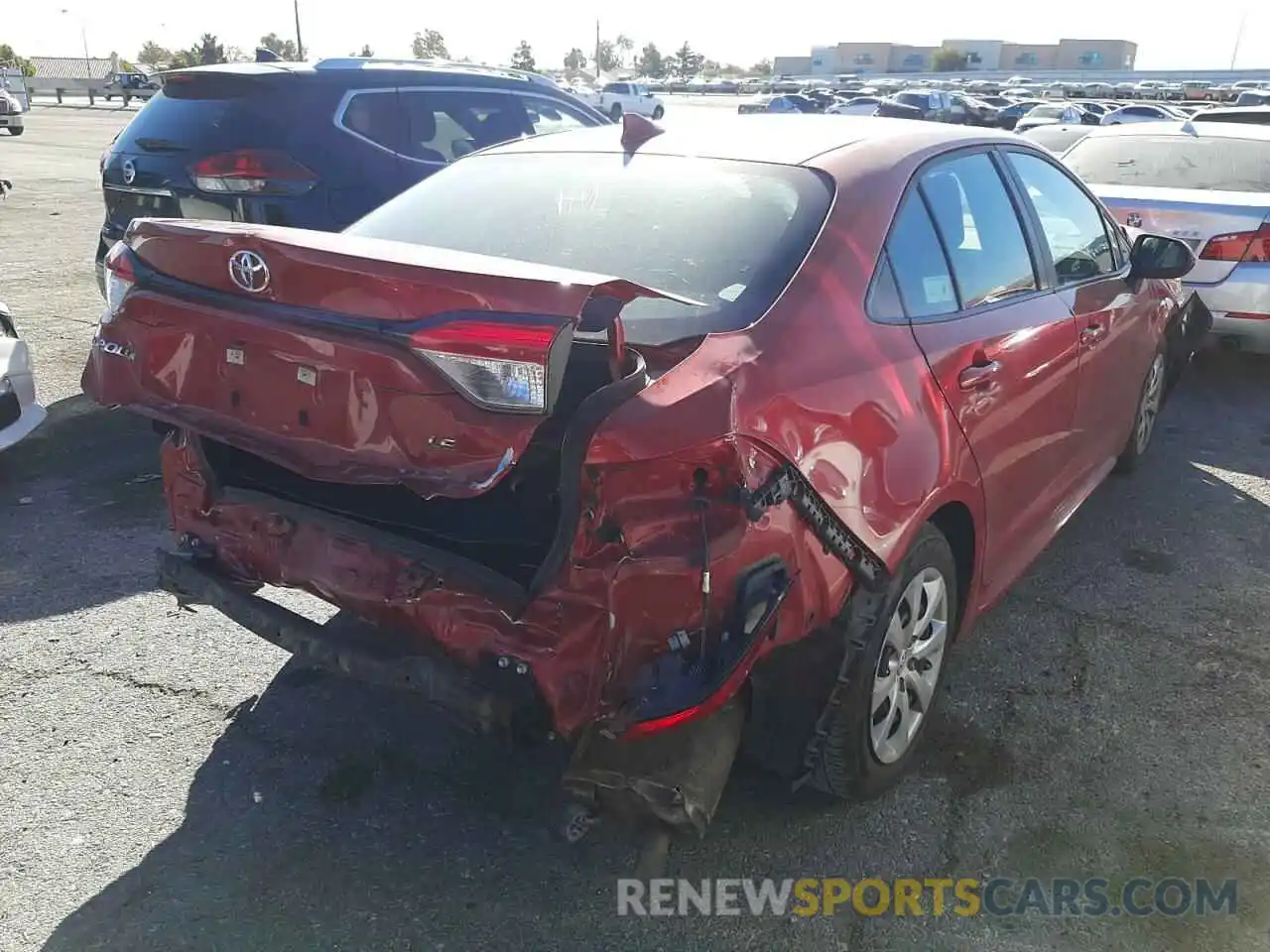 4 Photograph of a damaged car 5YFEPMAE3MP191623 TOYOTA COROLLA 2021