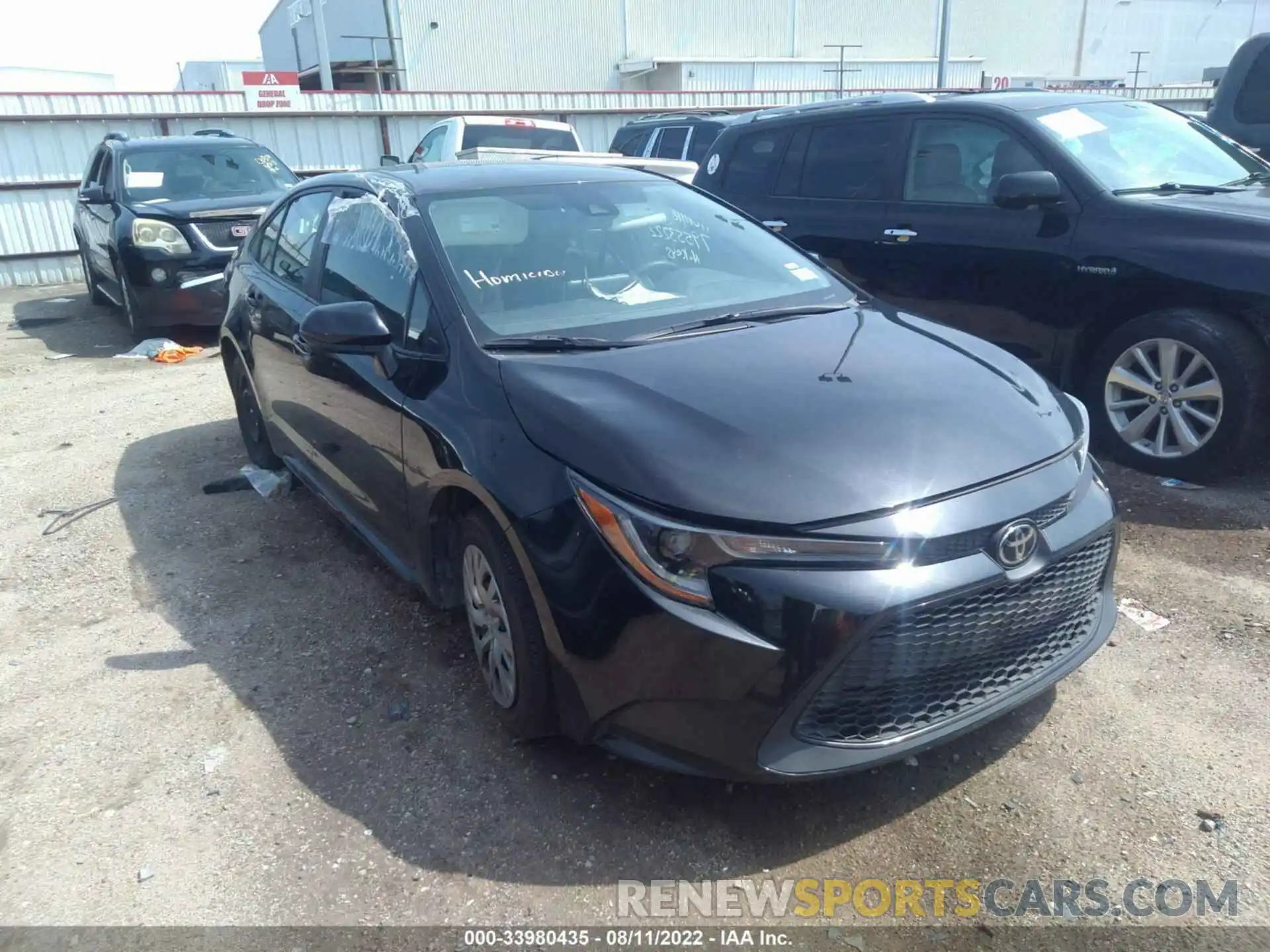 1 Photograph of a damaged car 5YFEPMAE3MP191704 TOYOTA COROLLA 2021