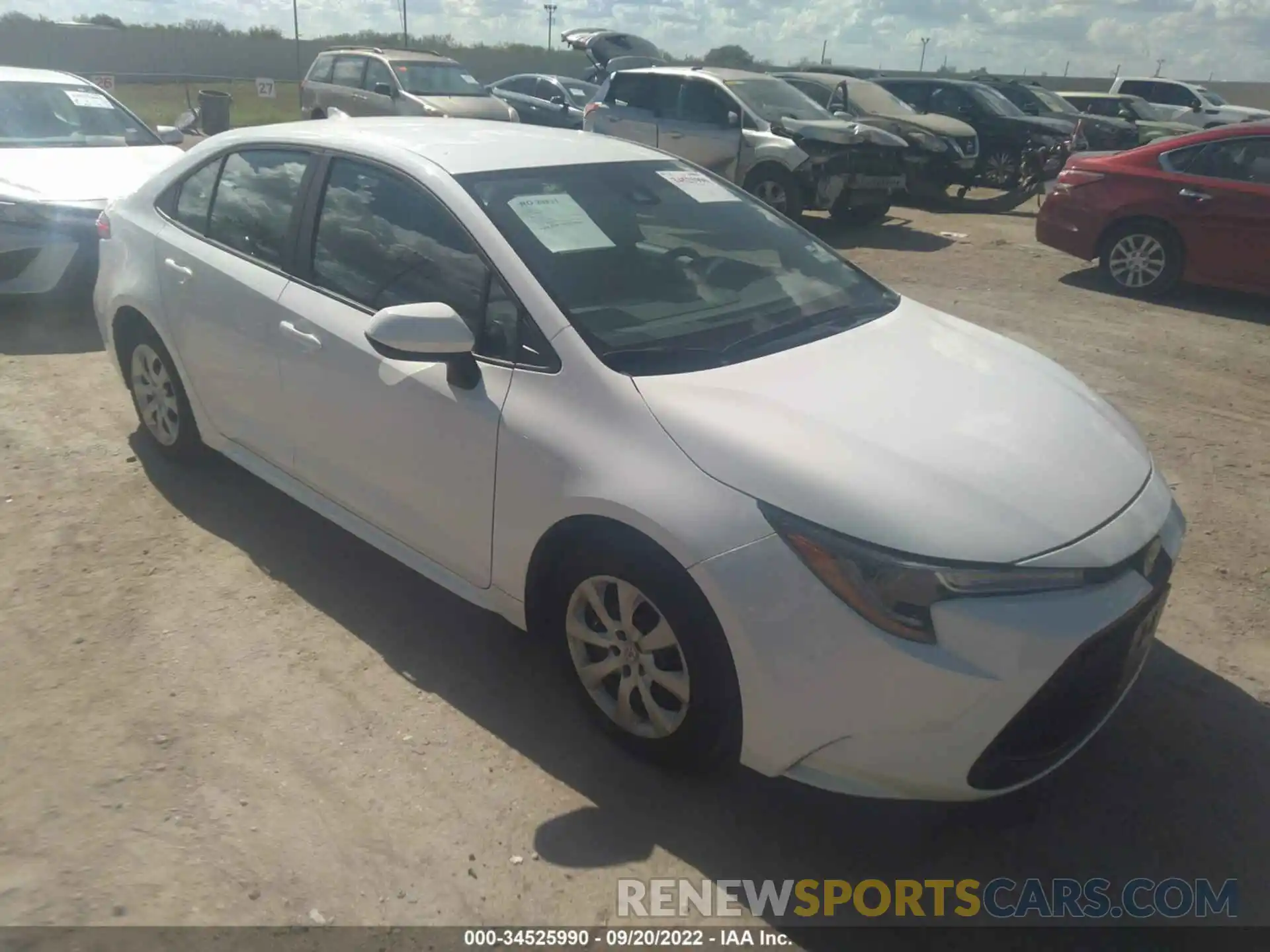 1 Photograph of a damaged car 5YFEPMAE3MP192741 TOYOTA COROLLA 2021