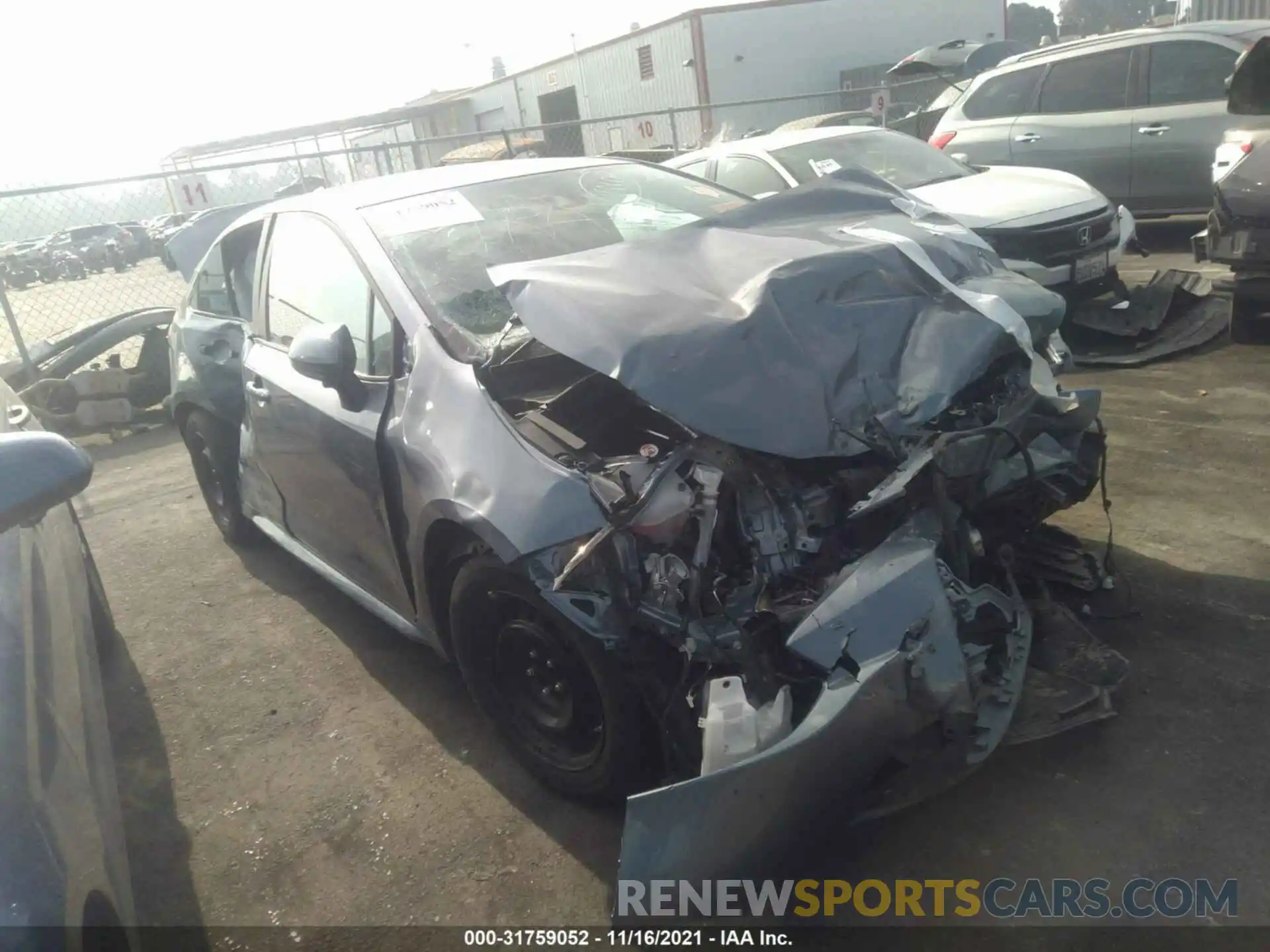 1 Photograph of a damaged car 5YFEPMAE3MP192898 TOYOTA COROLLA 2021