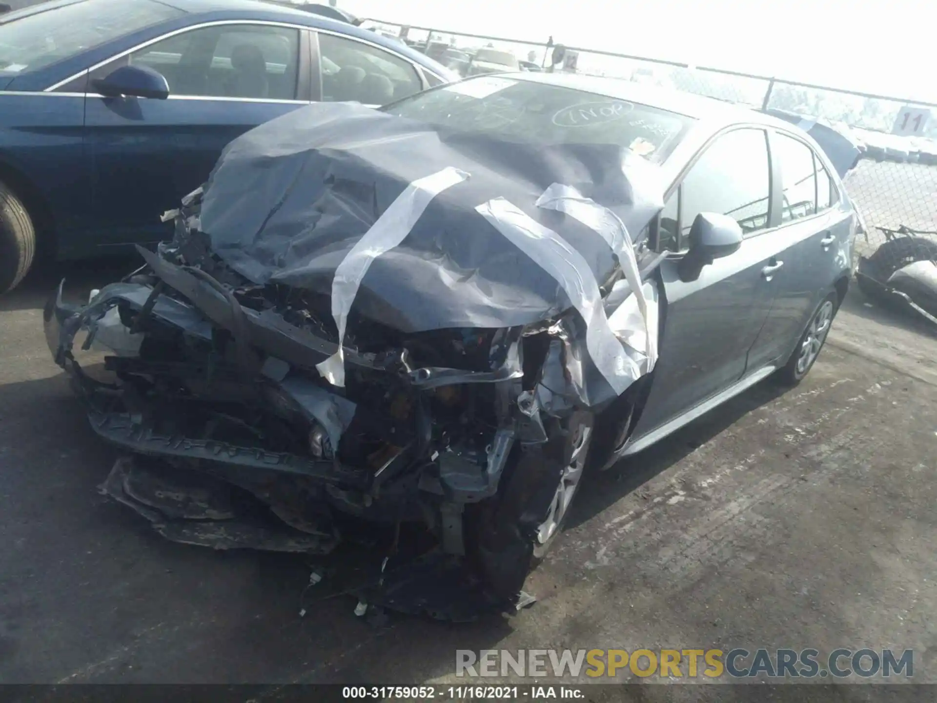 2 Photograph of a damaged car 5YFEPMAE3MP192898 TOYOTA COROLLA 2021