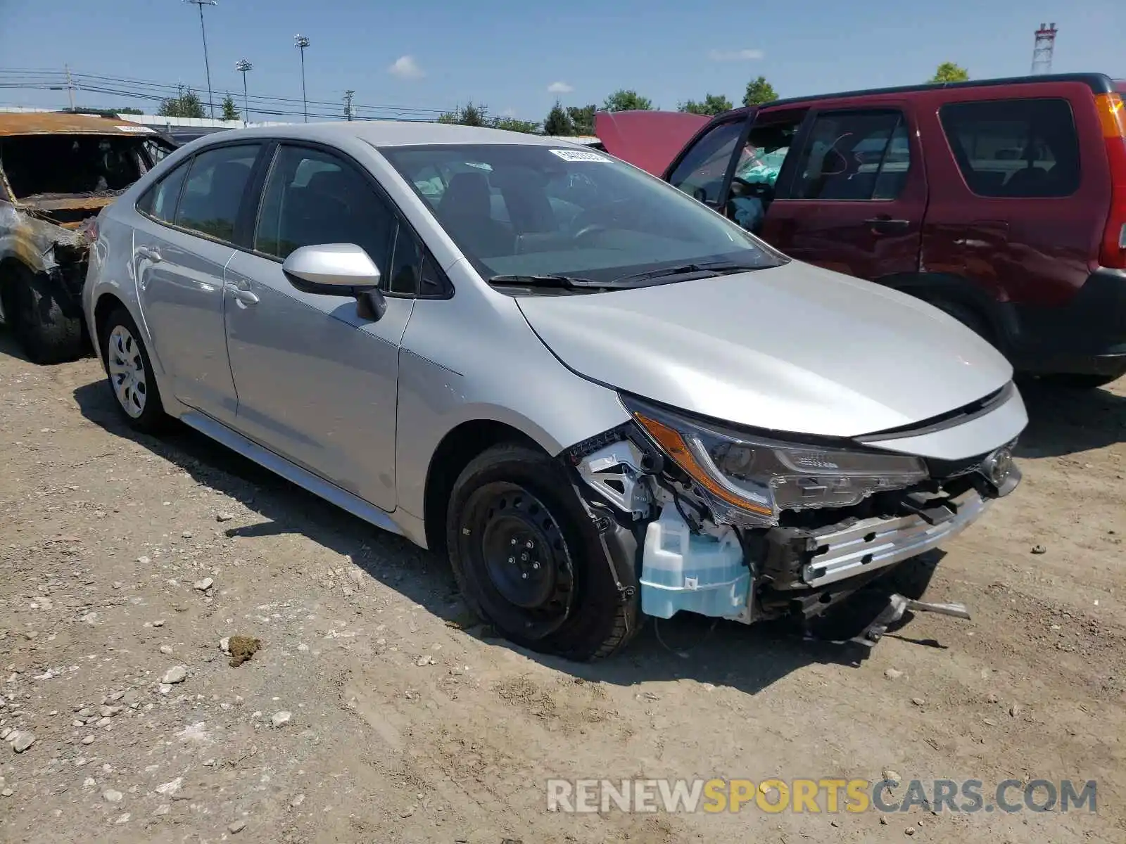 1 Photograph of a damaged car 5YFEPMAE3MP192982 TOYOTA COROLLA 2021