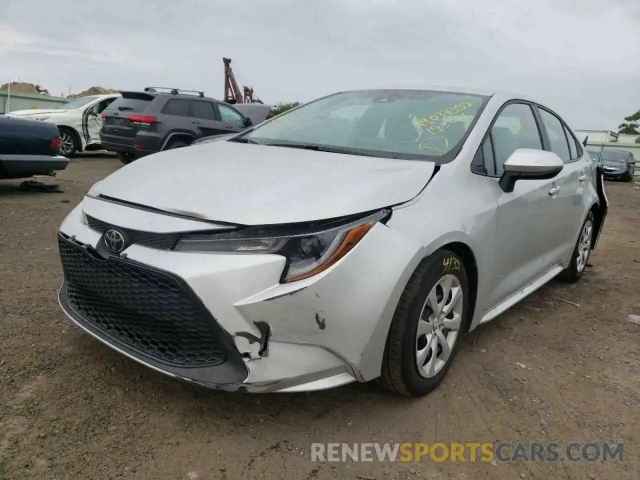 2 Photograph of a damaged car 5YFEPMAE3MP193016 TOYOTA COROLLA 2021