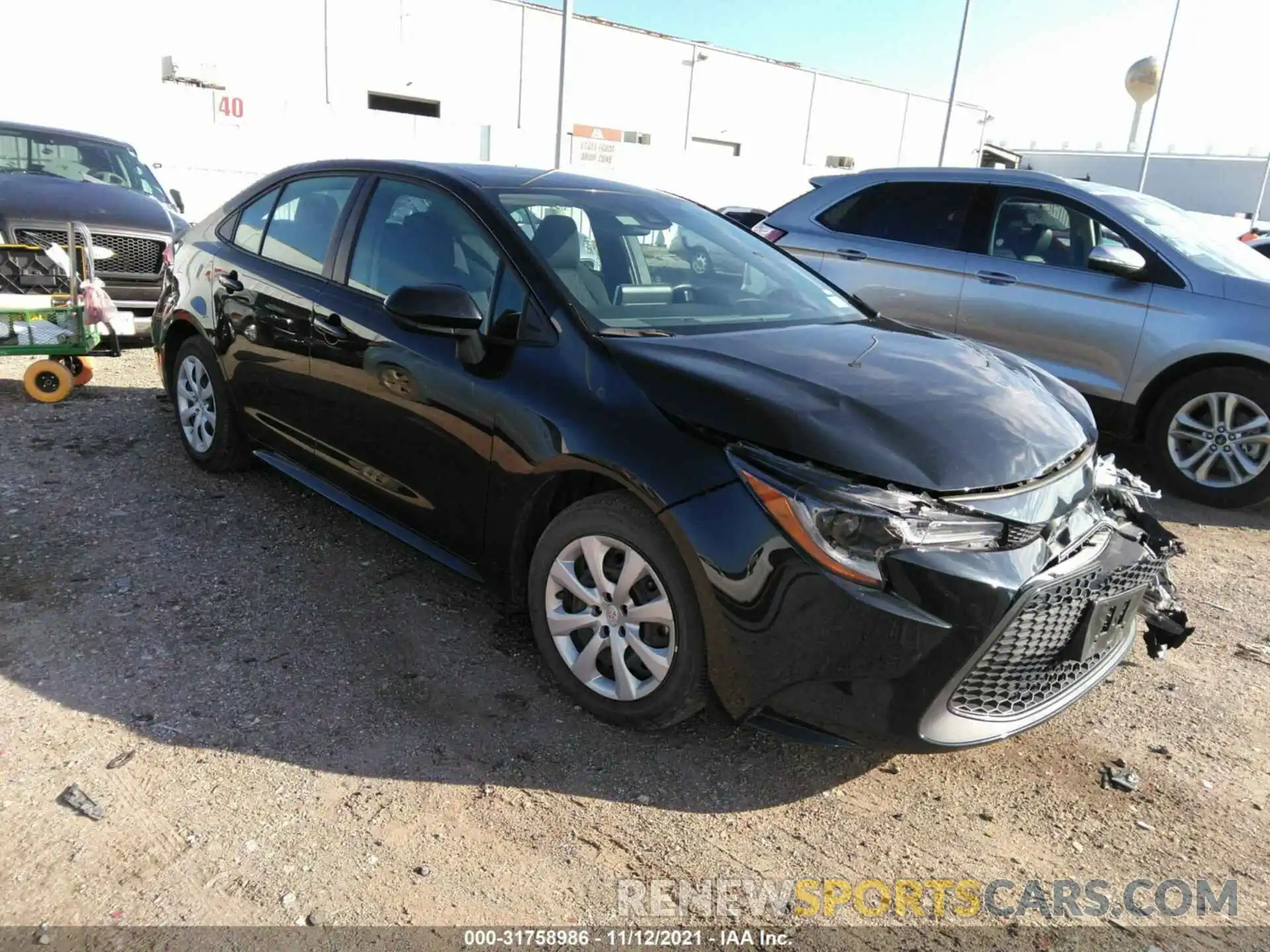 1 Photograph of a damaged car 5YFEPMAE3MP193081 TOYOTA COROLLA 2021