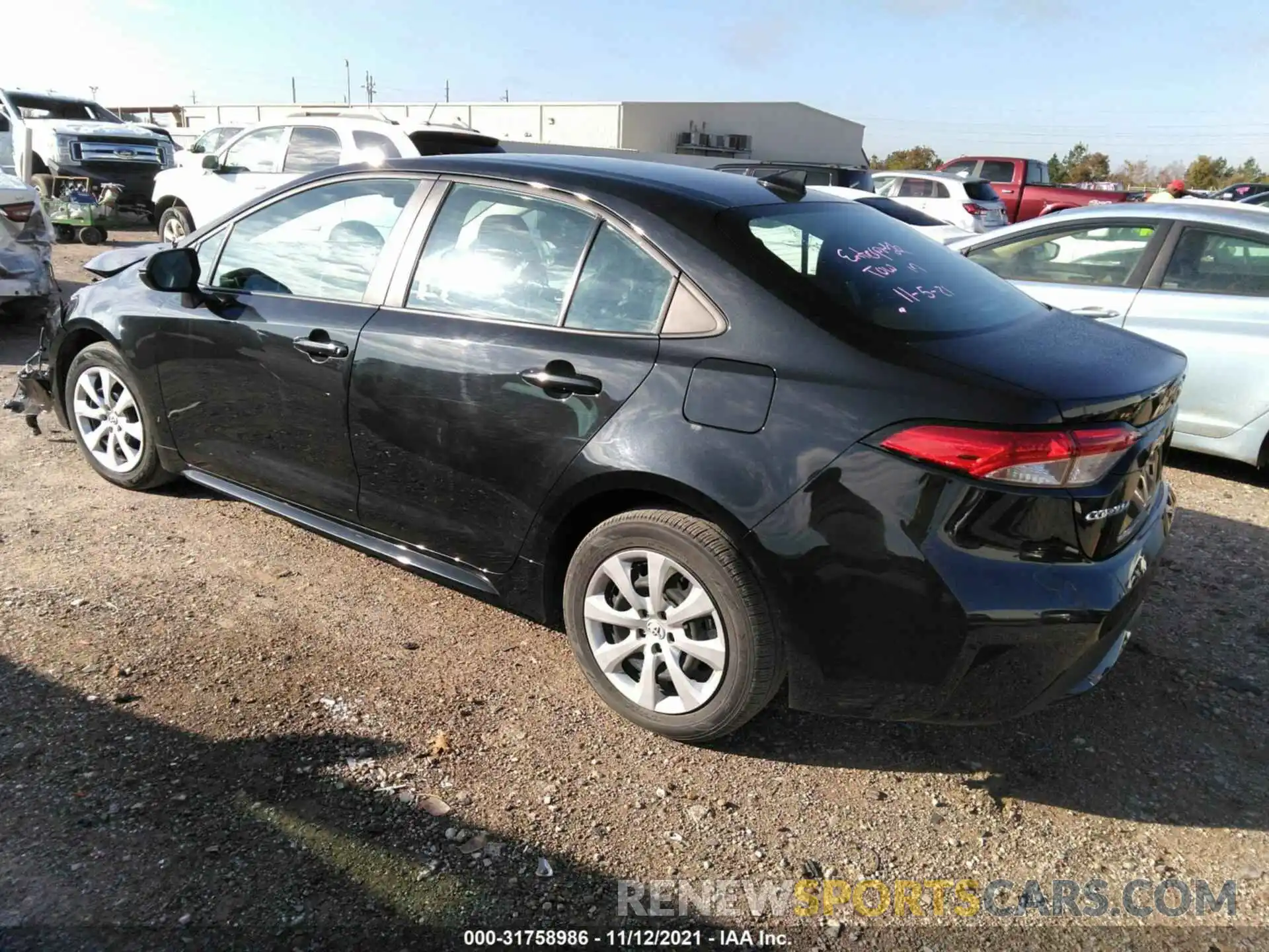 3 Photograph of a damaged car 5YFEPMAE3MP193081 TOYOTA COROLLA 2021