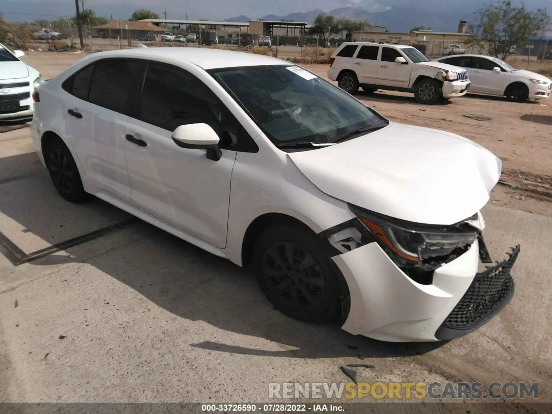 1 Photograph of a damaged car 5YFEPMAE3MP194215 TOYOTA COROLLA 2021