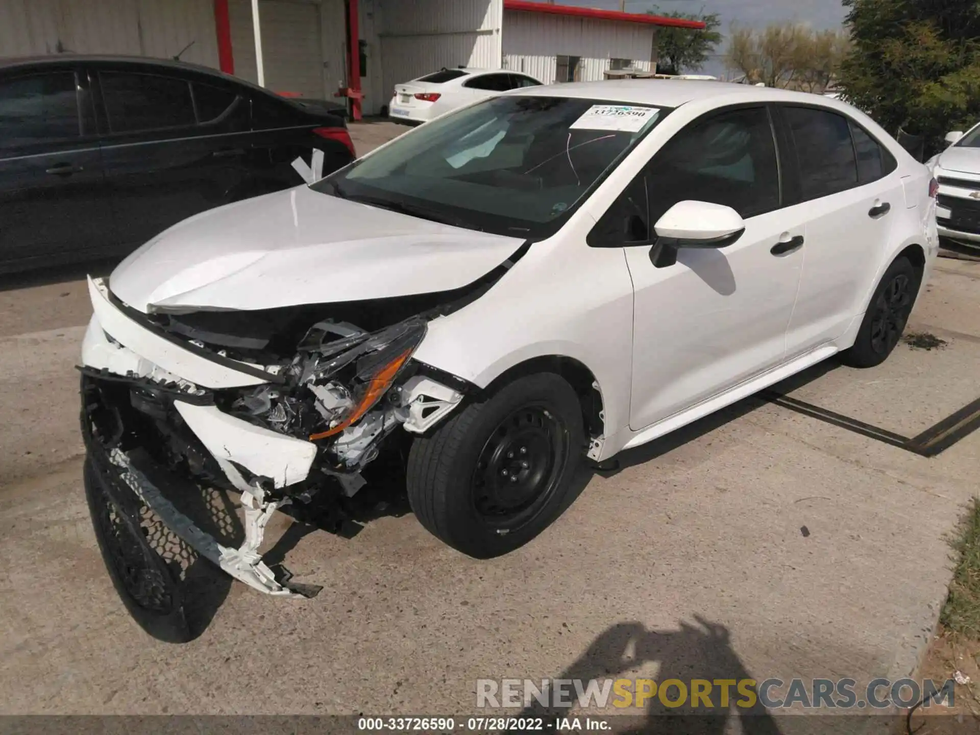 2 Photograph of a damaged car 5YFEPMAE3MP194215 TOYOTA COROLLA 2021