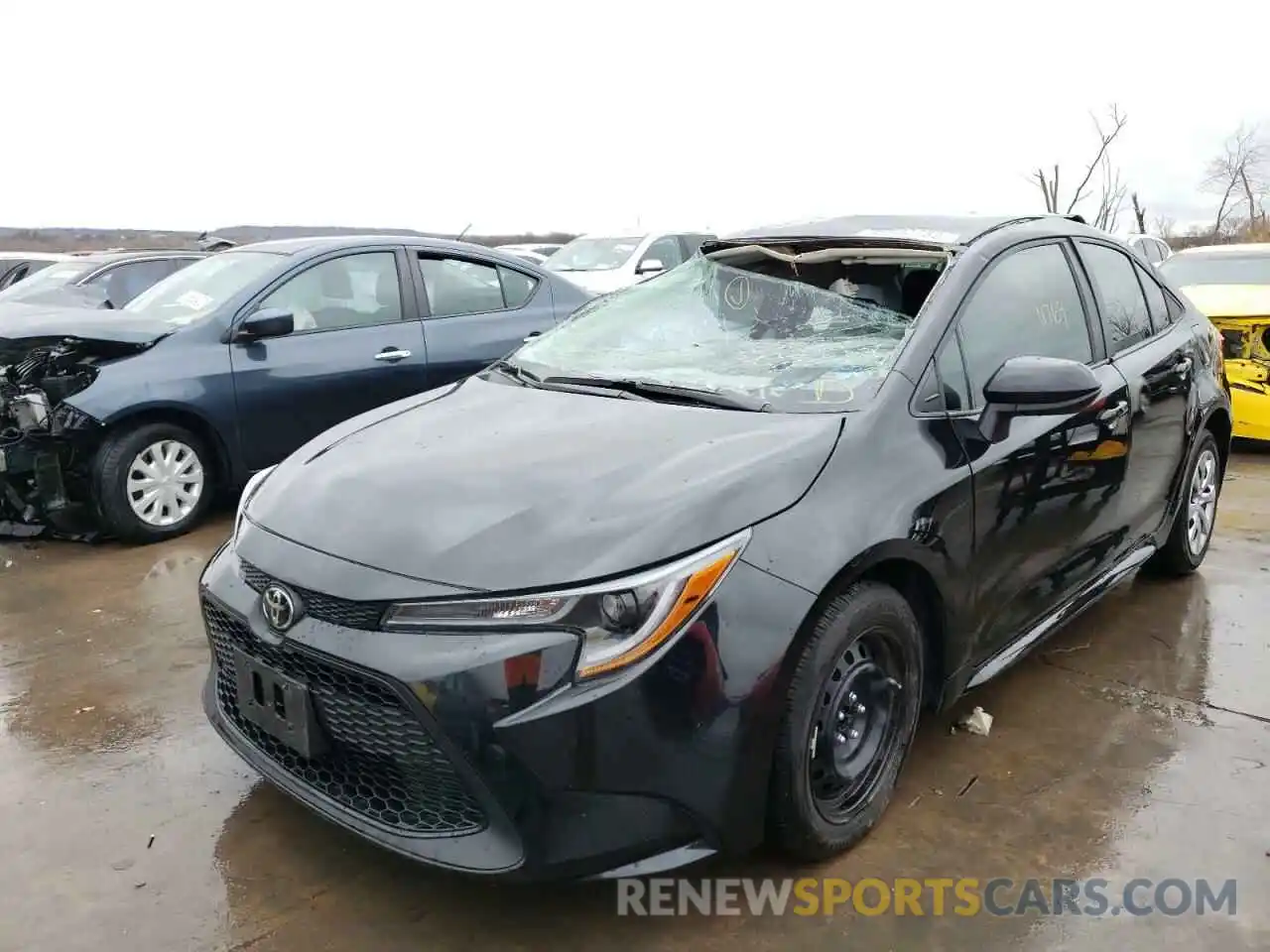 2 Photograph of a damaged car 5YFEPMAE3MP194229 TOYOTA COROLLA 2021