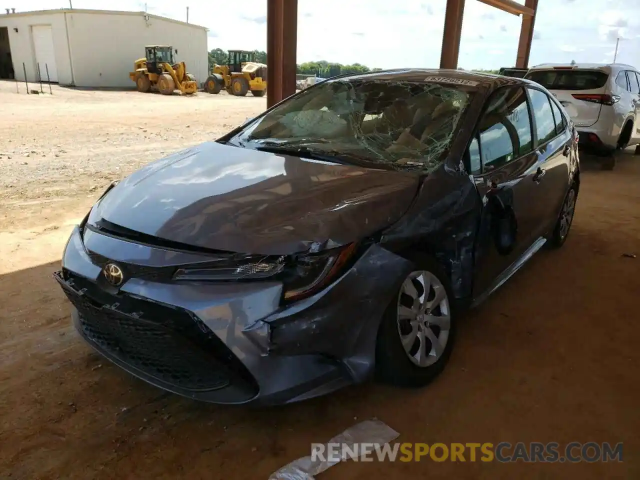 2 Photograph of a damaged car 5YFEPMAE3MP194442 TOYOTA COROLLA 2021