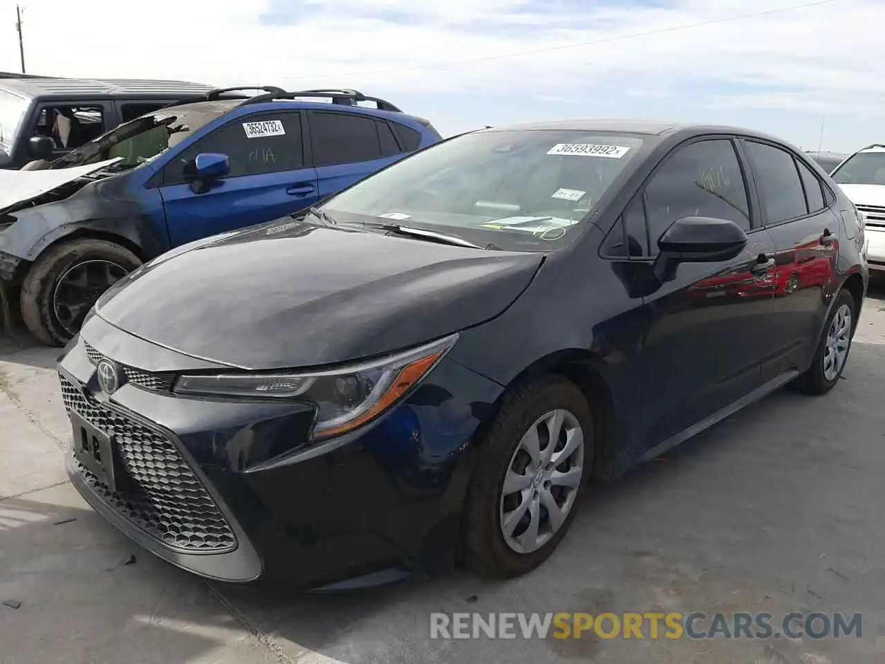 2 Photograph of a damaged car 5YFEPMAE3MP195297 TOYOTA COROLLA 2021