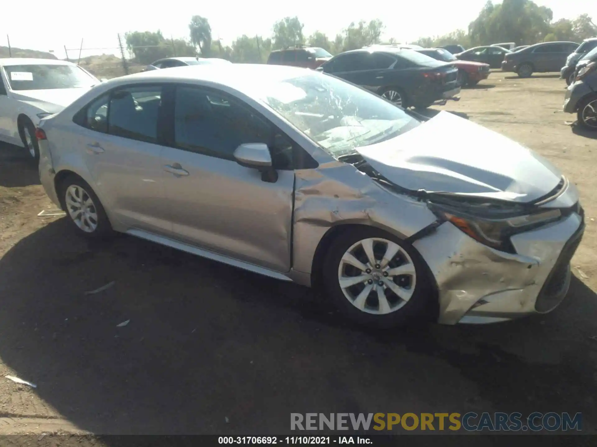 1 Photograph of a damaged car 5YFEPMAE3MP195669 TOYOTA COROLLA 2021