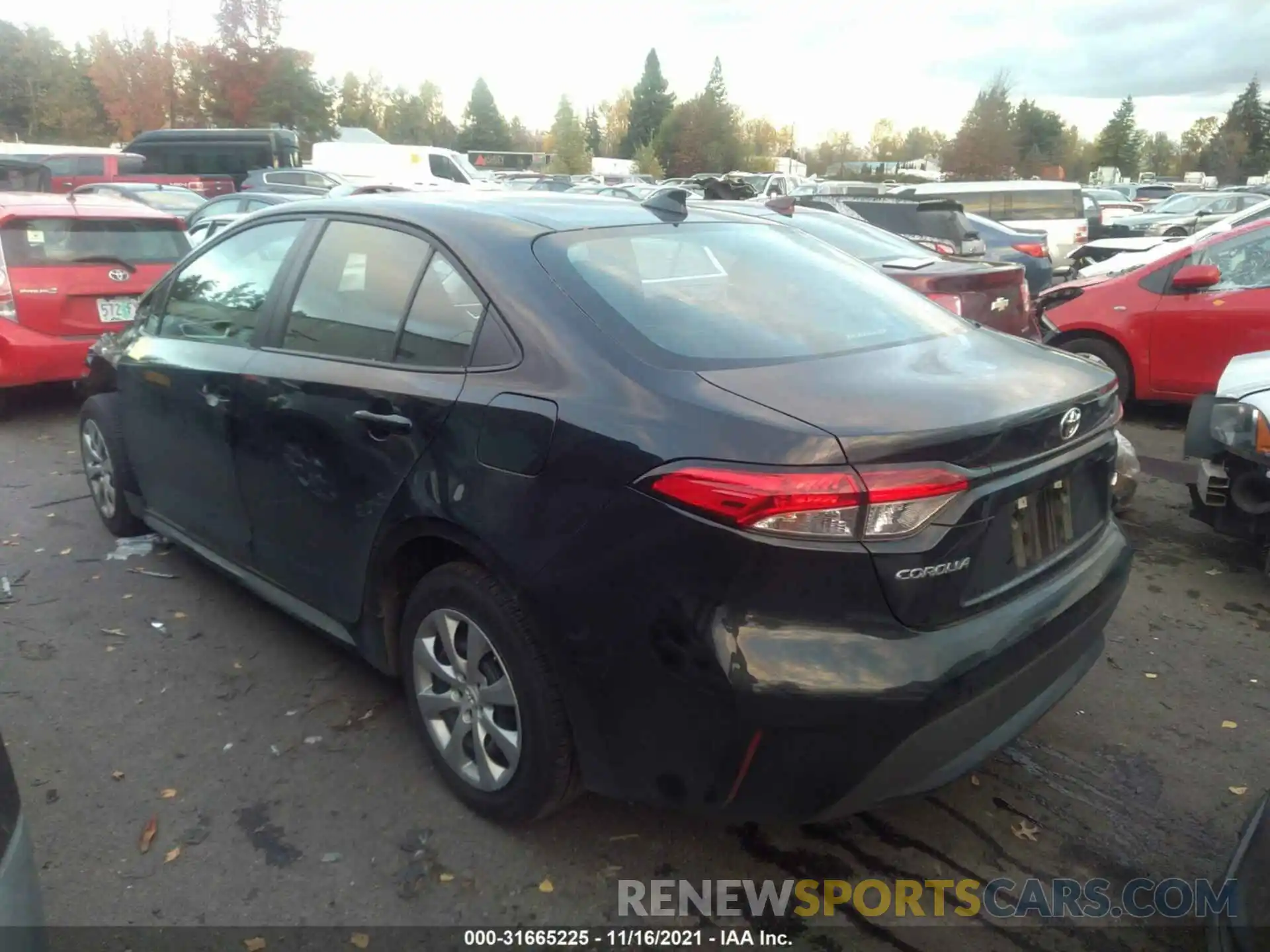 3 Photograph of a damaged car 5YFEPMAE3MP196689 TOYOTA COROLLA 2021