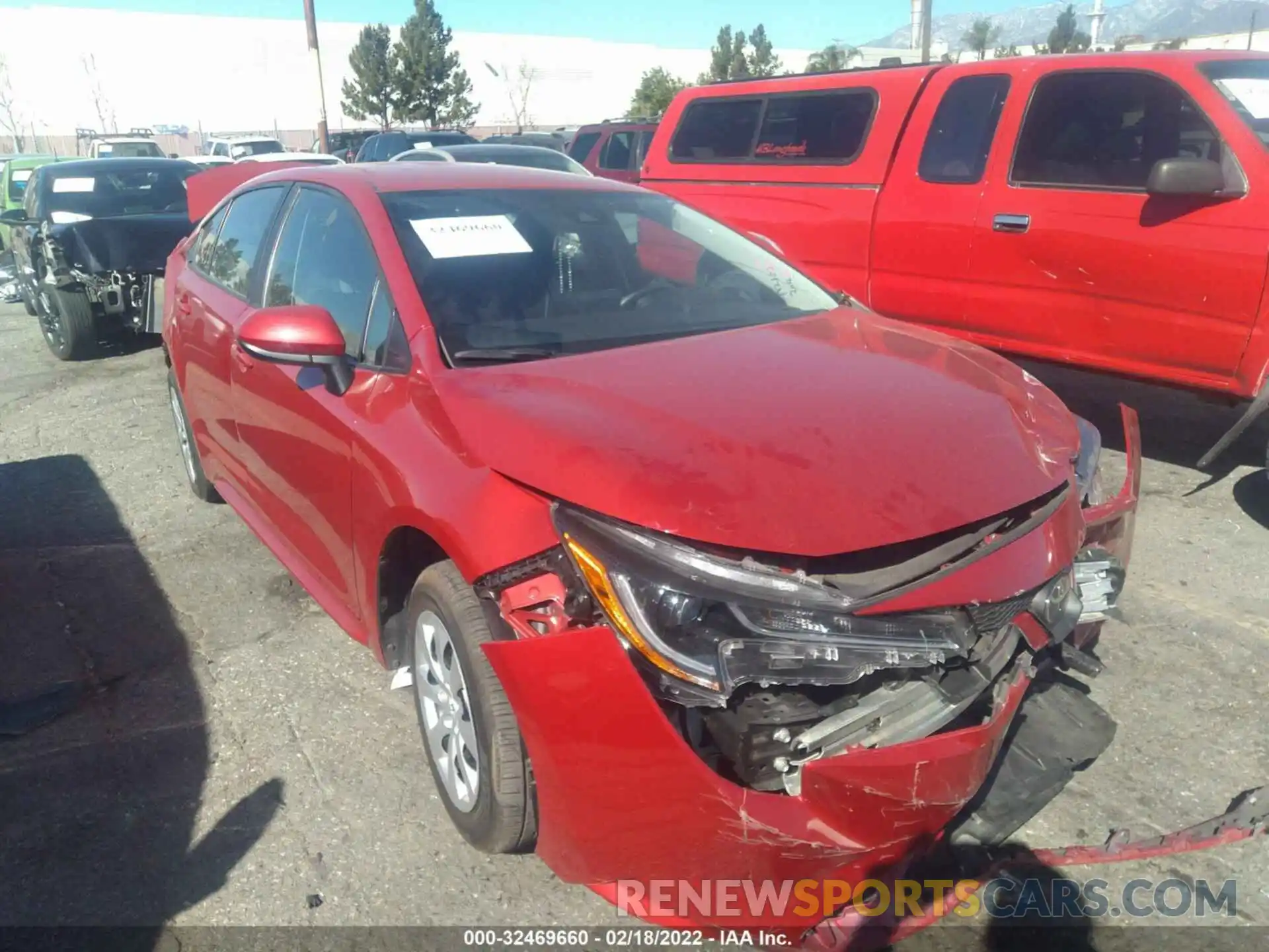 1 Photograph of a damaged car 5YFEPMAE3MP197339 TOYOTA COROLLA 2021