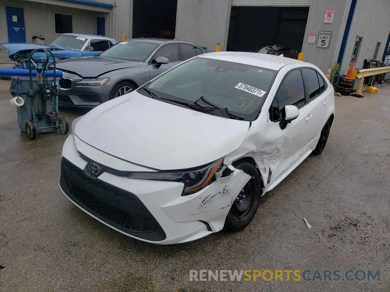 2 Photograph of a damaged car 5YFEPMAE3MP197647 TOYOTA COROLLA 2021