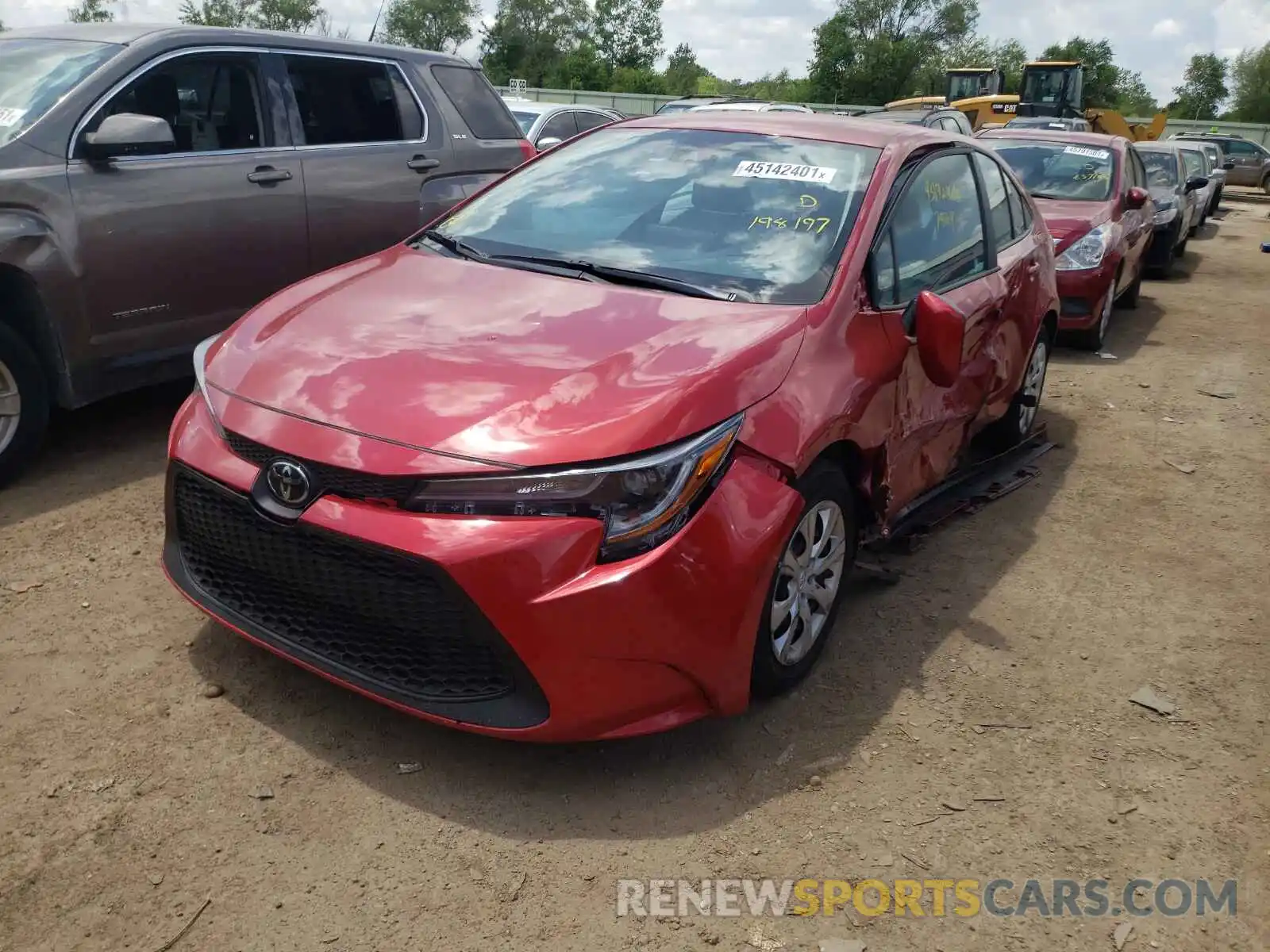 2 Photograph of a damaged car 5YFEPMAE3MP198197 TOYOTA COROLLA 2021