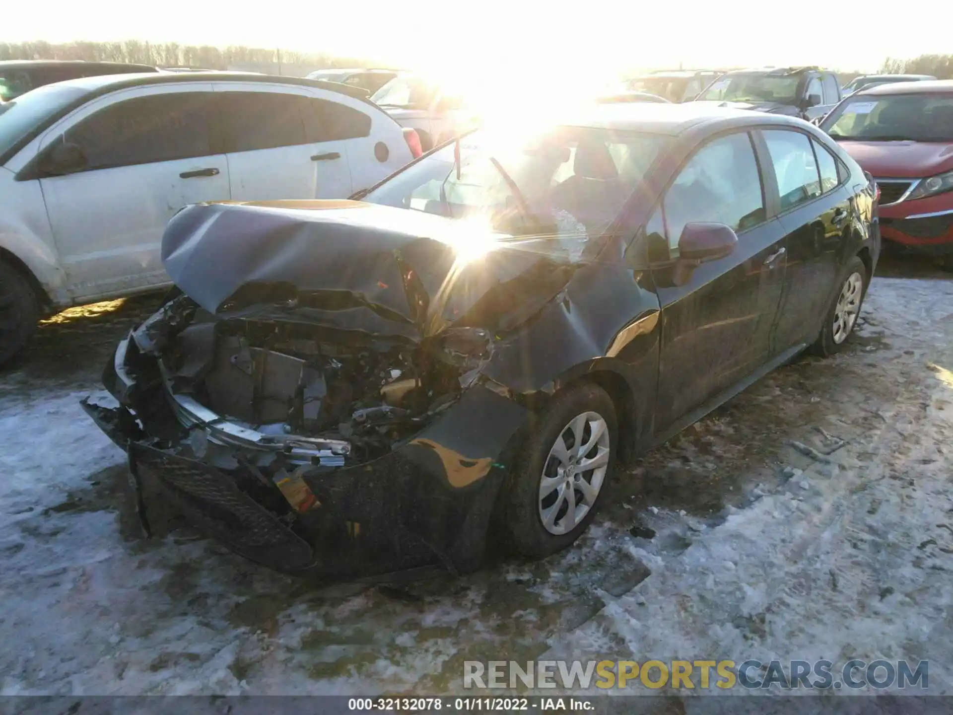 2 Photograph of a damaged car 5YFEPMAE3MP198801 TOYOTA COROLLA 2021