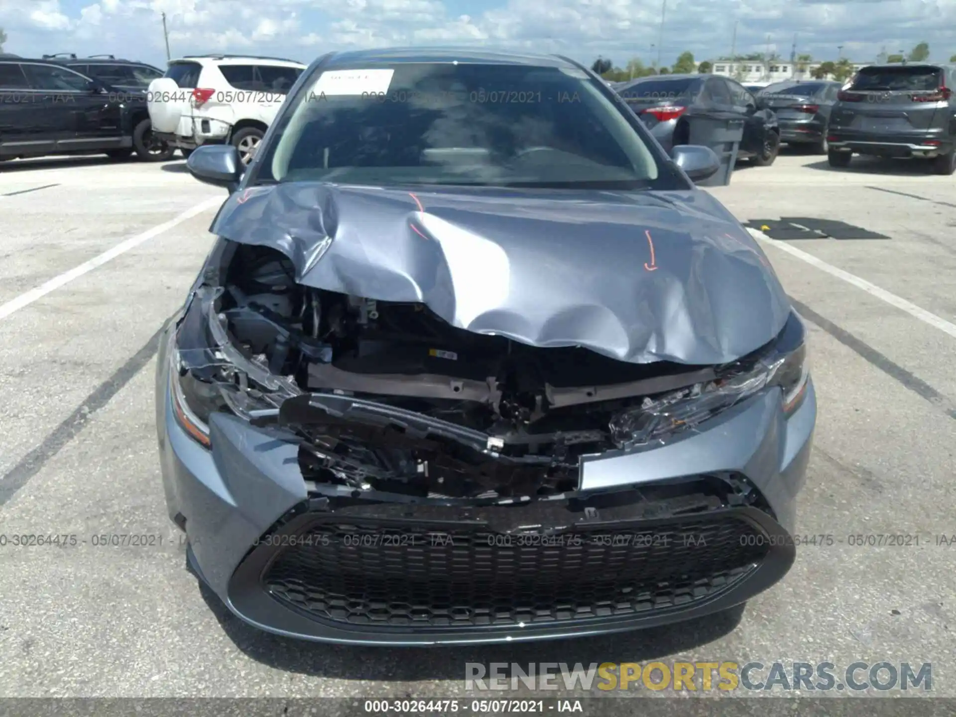 6 Photograph of a damaged car 5YFEPMAE3MP199558 TOYOTA COROLLA 2021