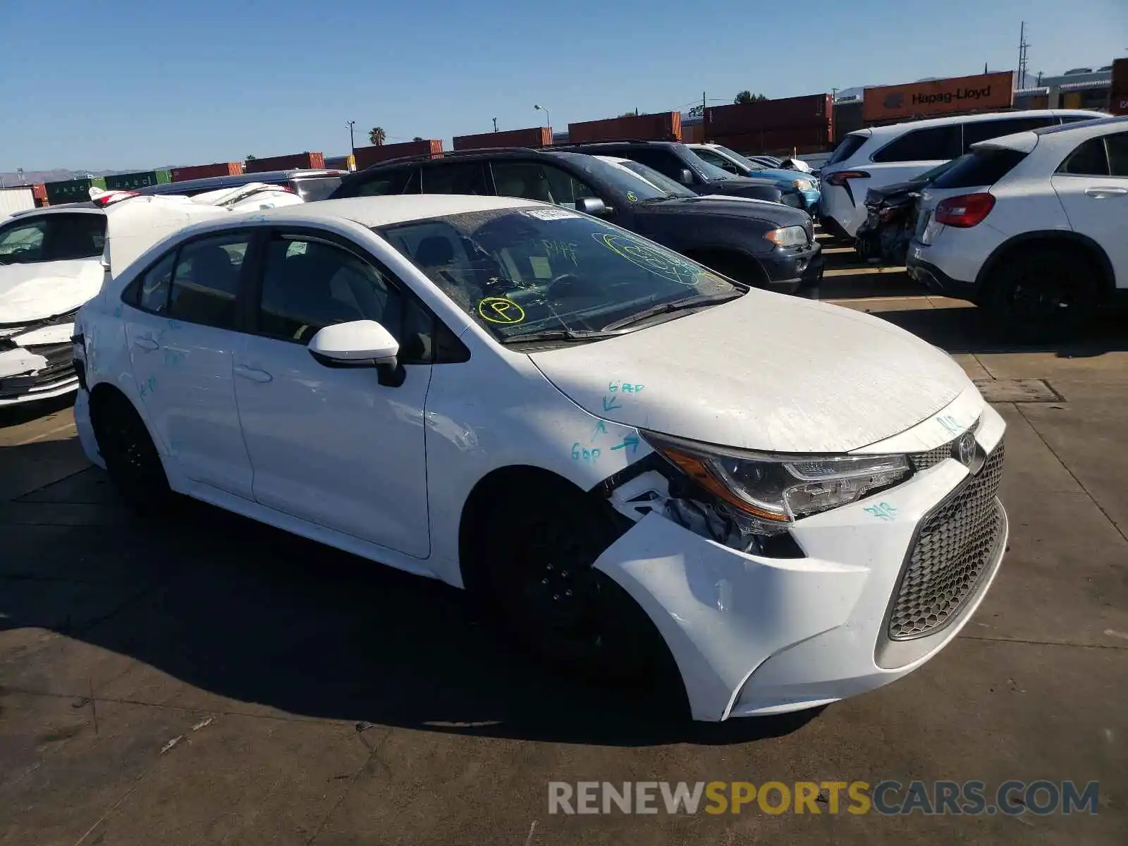 1 Photograph of a damaged car 5YFEPMAE3MP200353 TOYOTA COROLLA 2021