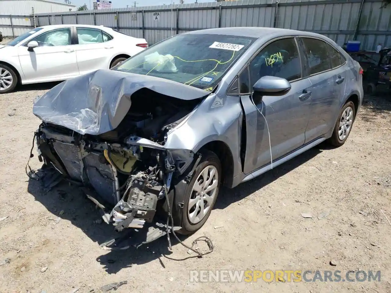 2 Photograph of a damaged car 5YFEPMAE3MP200997 TOYOTA COROLLA 2021