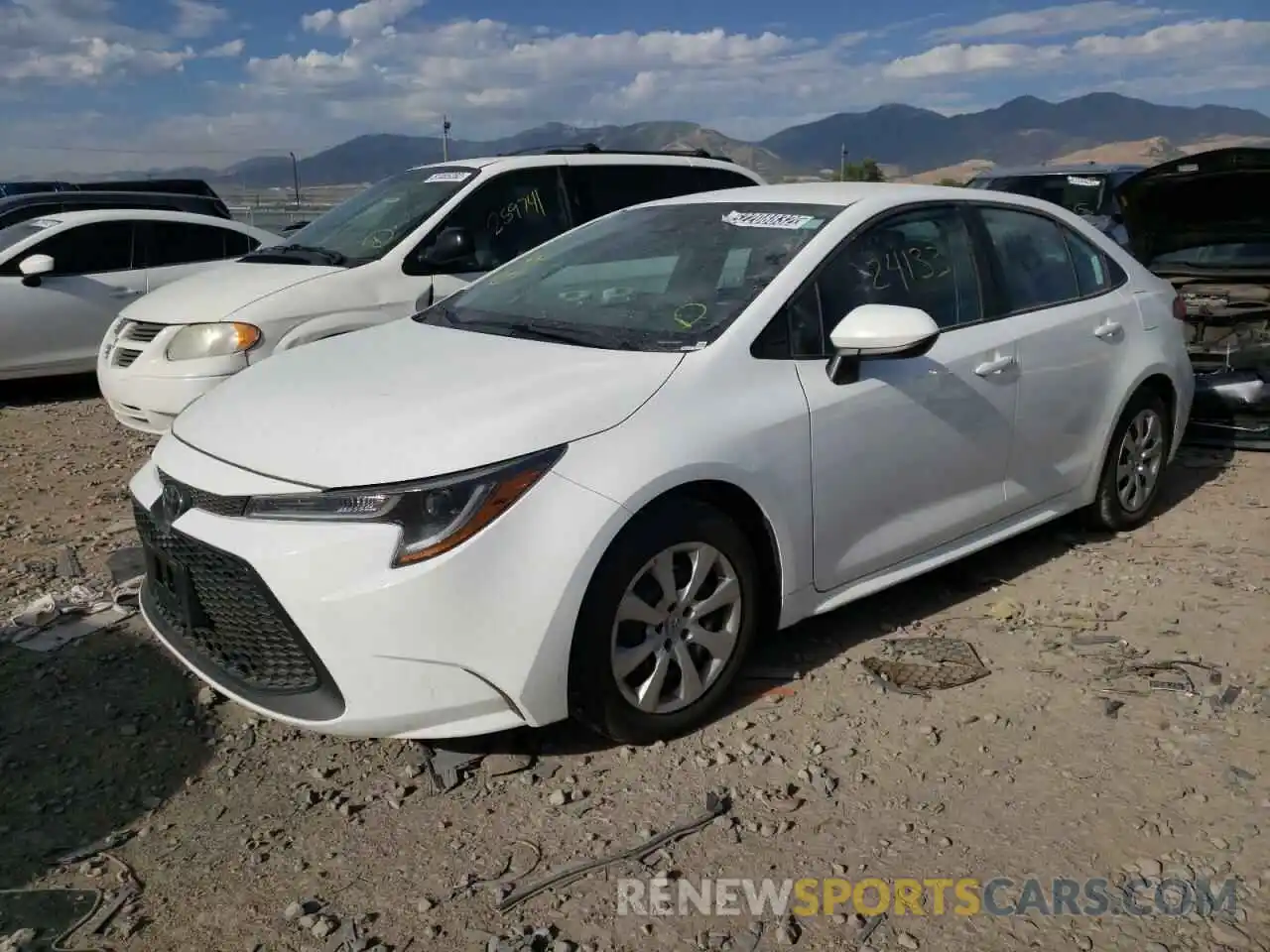 2 Photograph of a damaged car 5YFEPMAE3MP203110 TOYOTA COROLLA 2021