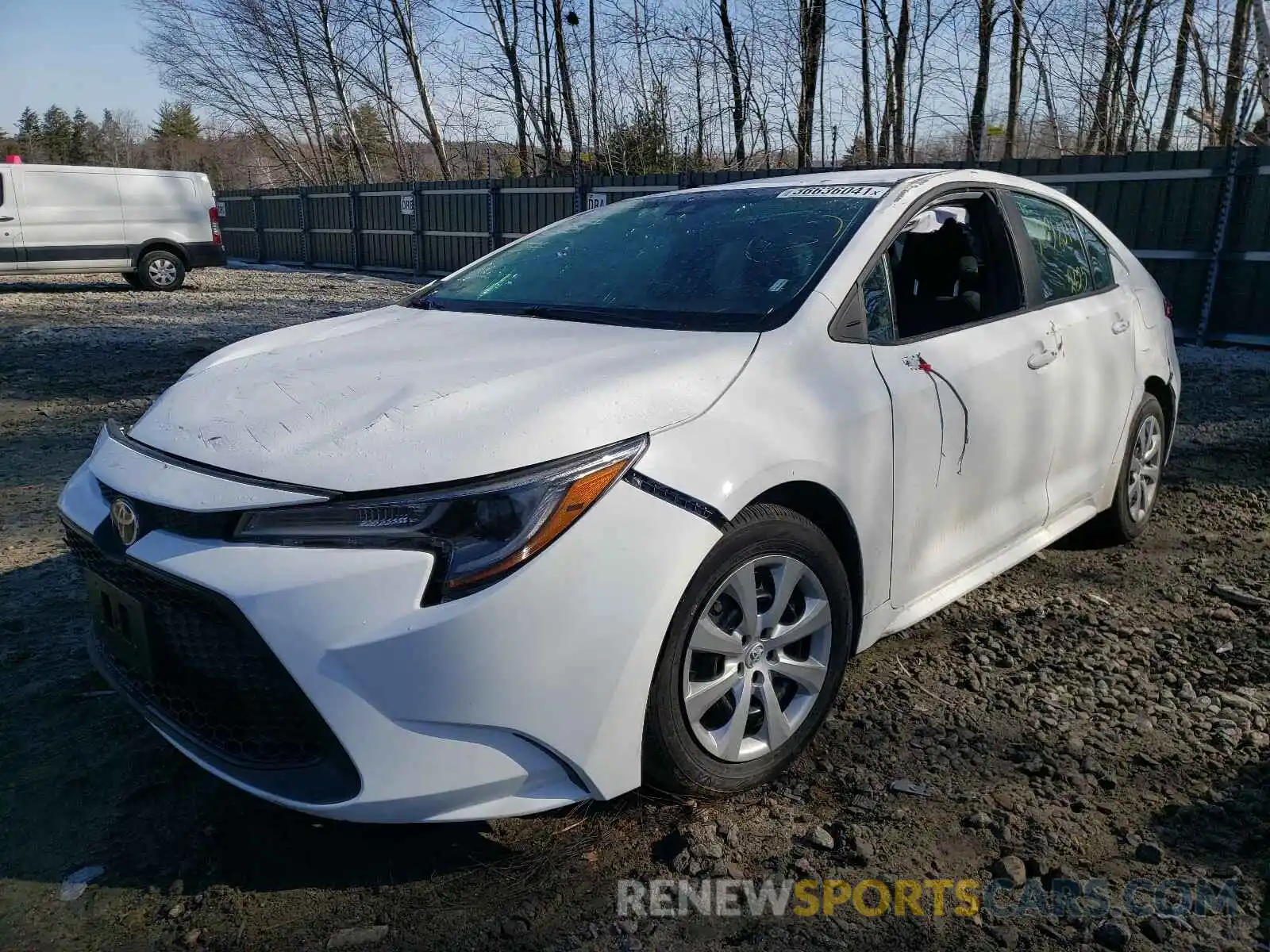 2 Photograph of a damaged car 5YFEPMAE3MP205018 TOYOTA COROLLA 2021