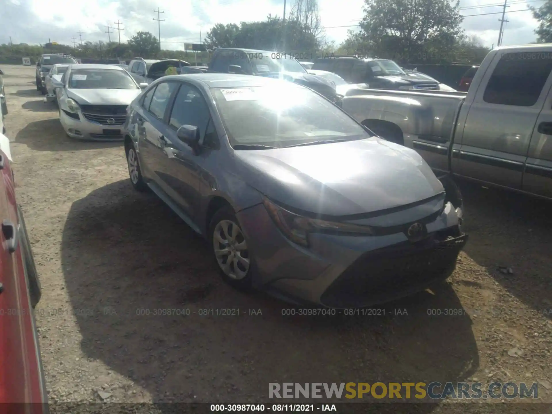 1 Photograph of a damaged car 5YFEPMAE3MP205438 TOYOTA COROLLA 2021