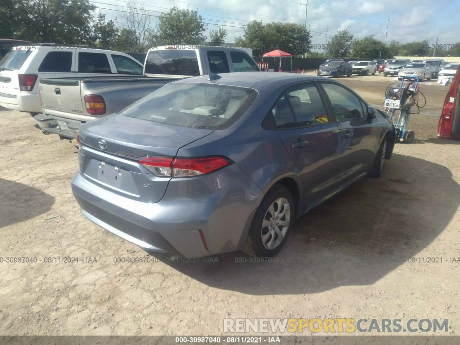 4 Photograph of a damaged car 5YFEPMAE3MP205438 TOYOTA COROLLA 2021