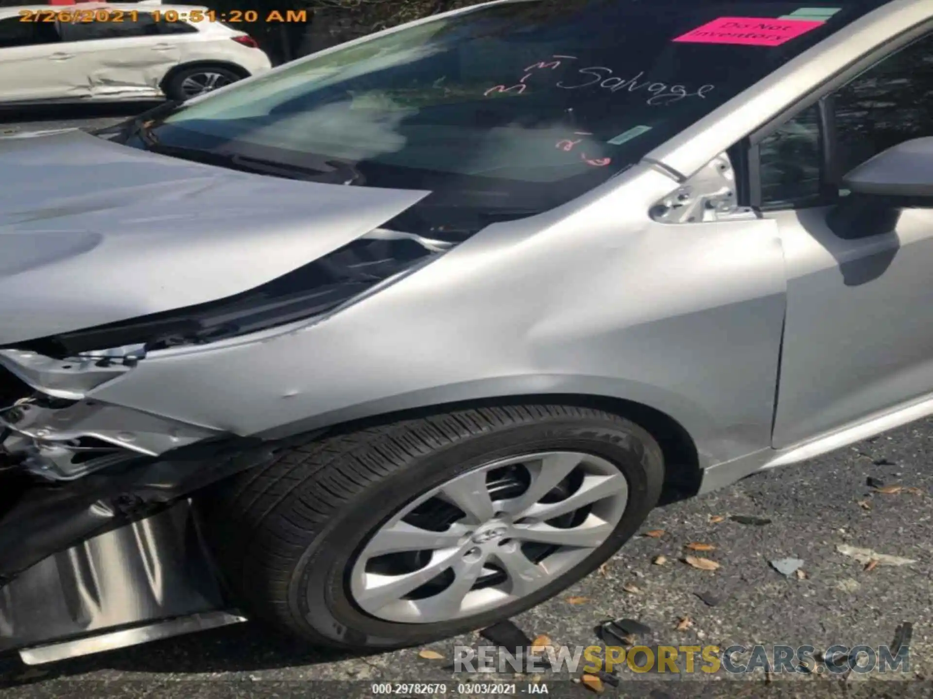 12 Photograph of a damaged car 5YFEPMAE3MP206881 TOYOTA COROLLA 2021