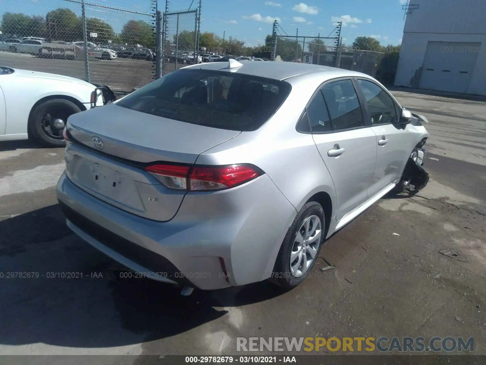 4 Photograph of a damaged car 5YFEPMAE3MP206881 TOYOTA COROLLA 2021