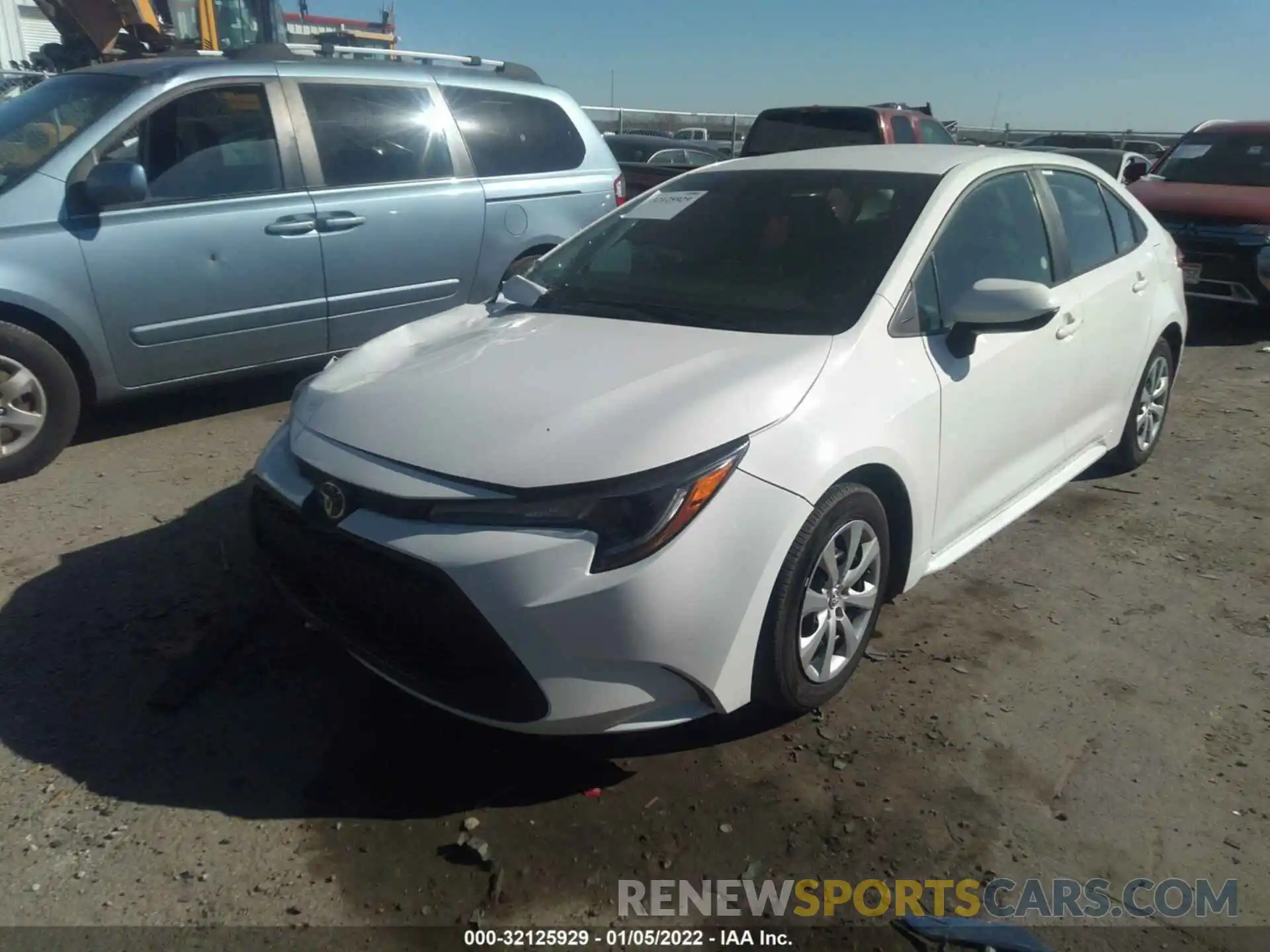 2 Photograph of a damaged car 5YFEPMAE3MP207125 TOYOTA COROLLA 2021