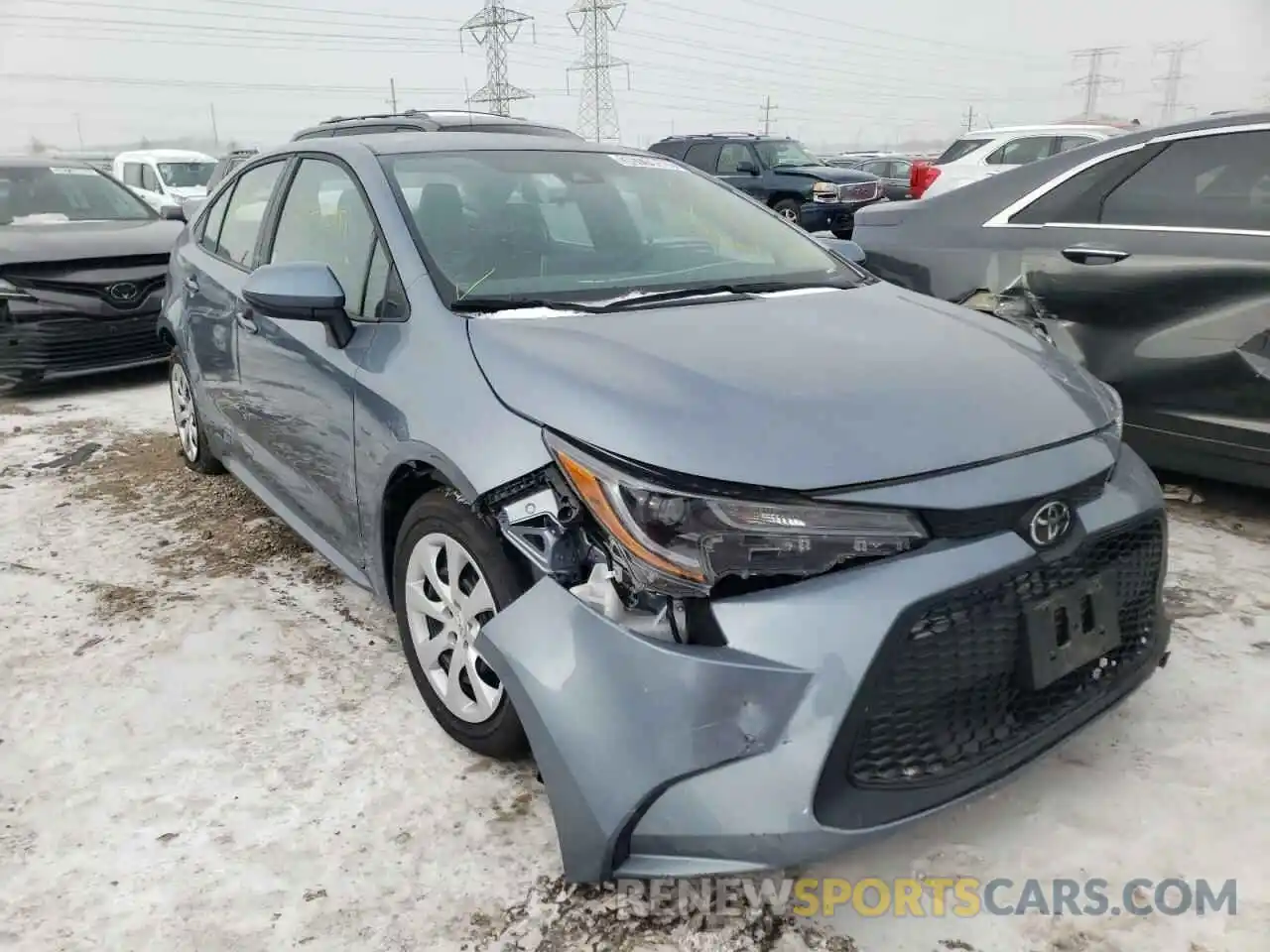 1 Photograph of a damaged car 5YFEPMAE3MP207366 TOYOTA COROLLA 2021