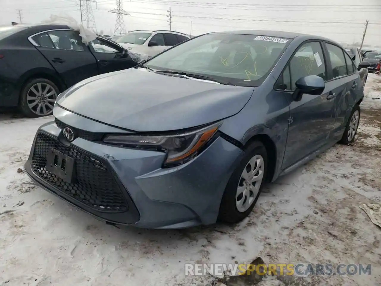 2 Photograph of a damaged car 5YFEPMAE3MP207366 TOYOTA COROLLA 2021