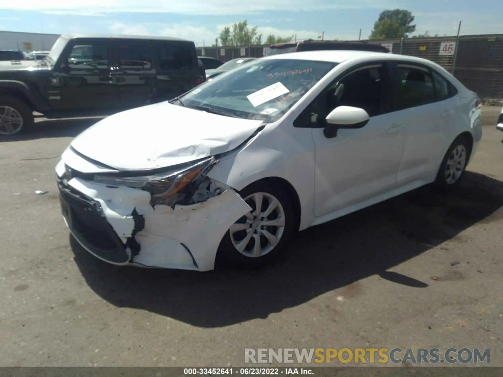 2 Photograph of a damaged car 5YFEPMAE3MP207481 TOYOTA COROLLA 2021