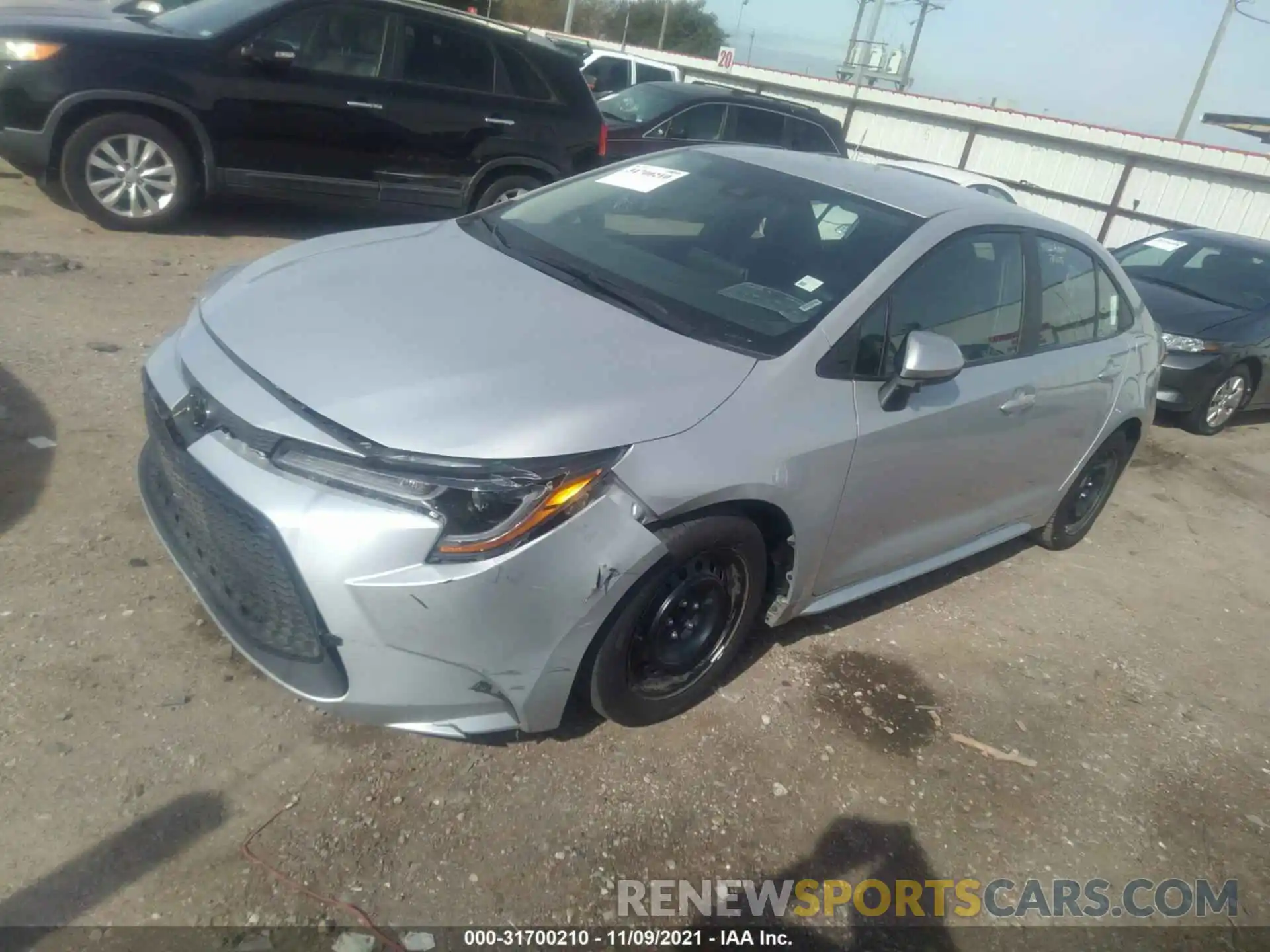 2 Photograph of a damaged car 5YFEPMAE3MP207500 TOYOTA COROLLA 2021