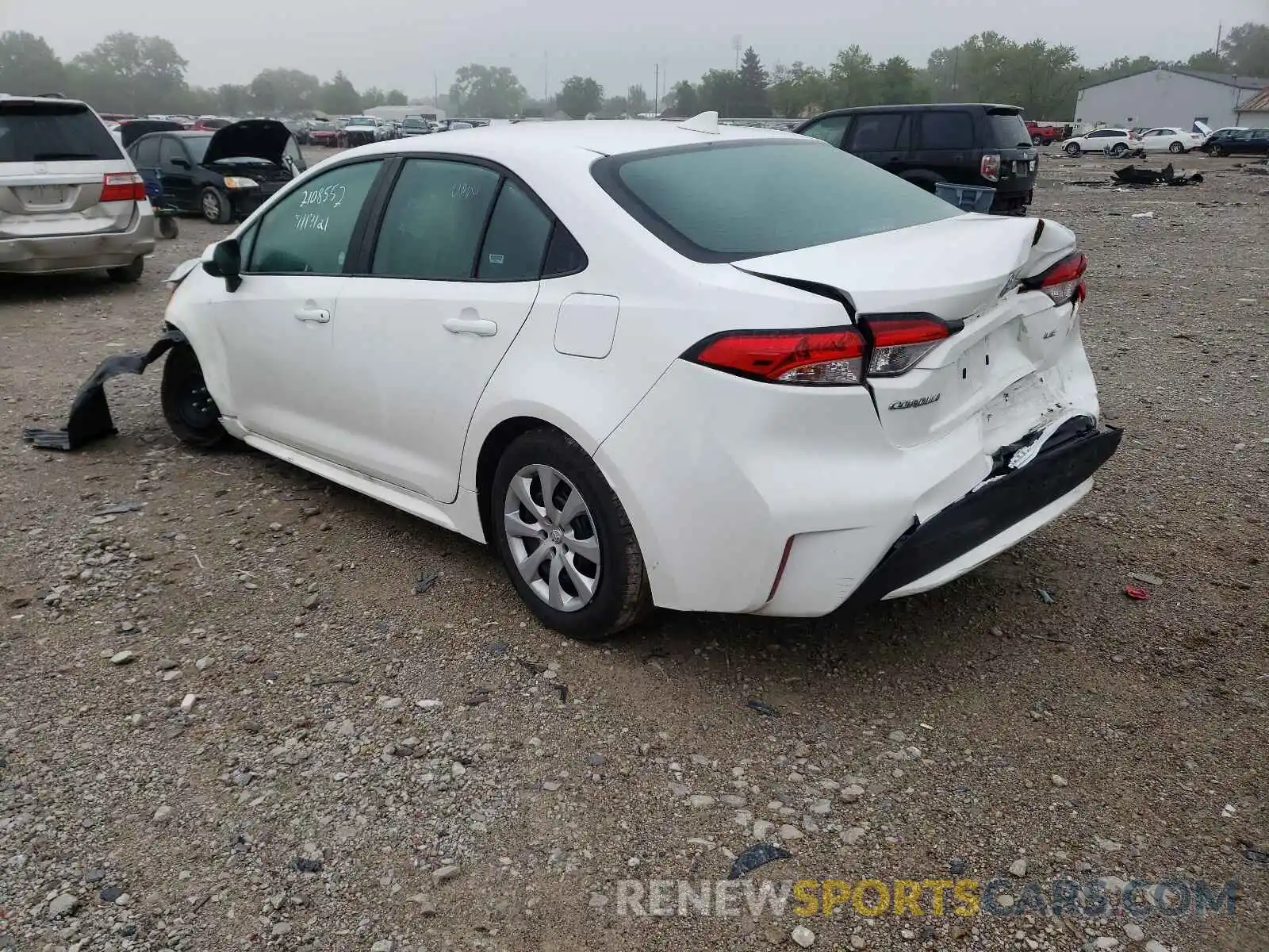 3 Photograph of a damaged car 5YFEPMAE3MP207609 TOYOTA COROLLA 2021