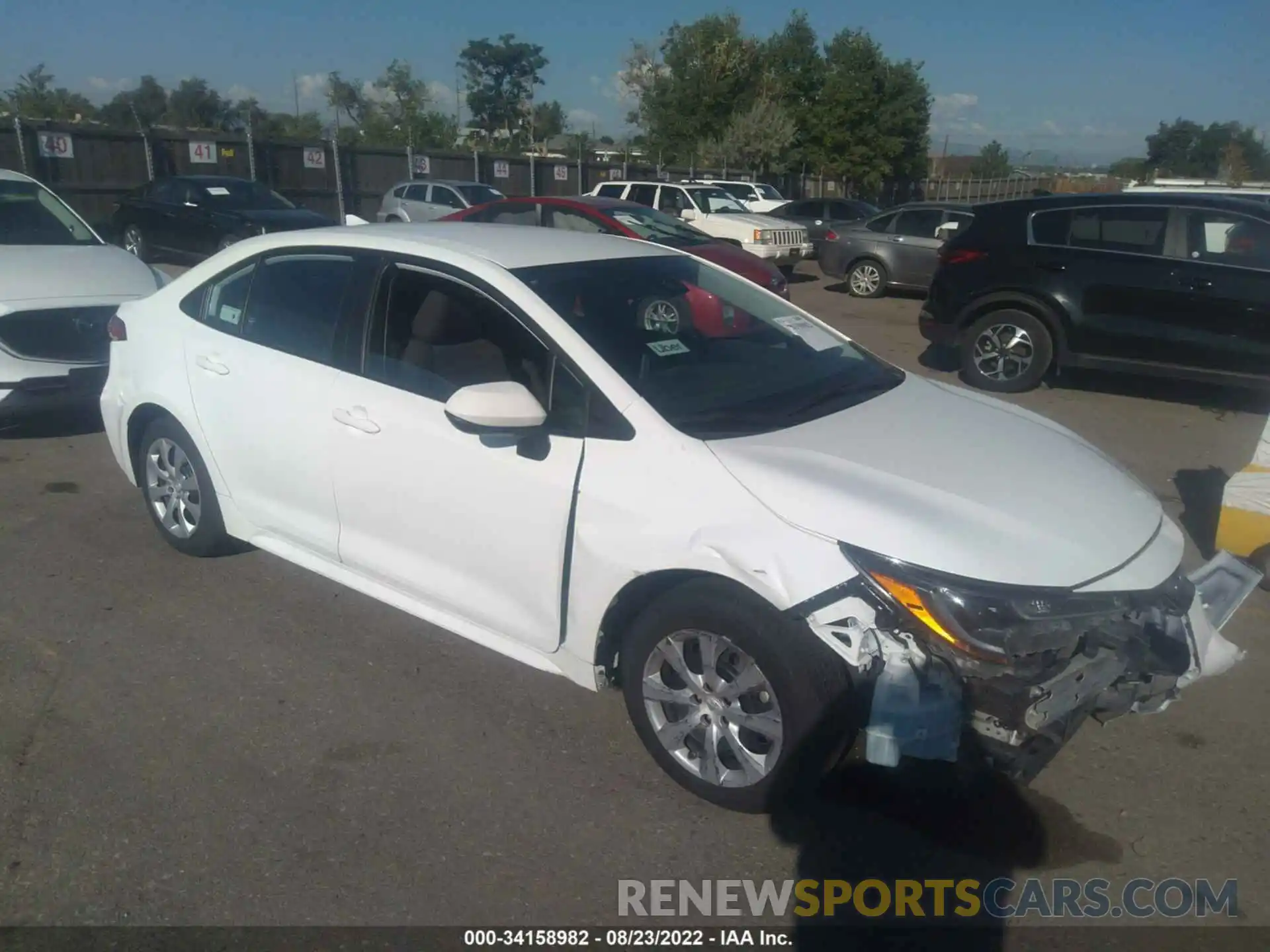 1 Photograph of a damaged car 5YFEPMAE3MP208033 TOYOTA COROLLA 2021