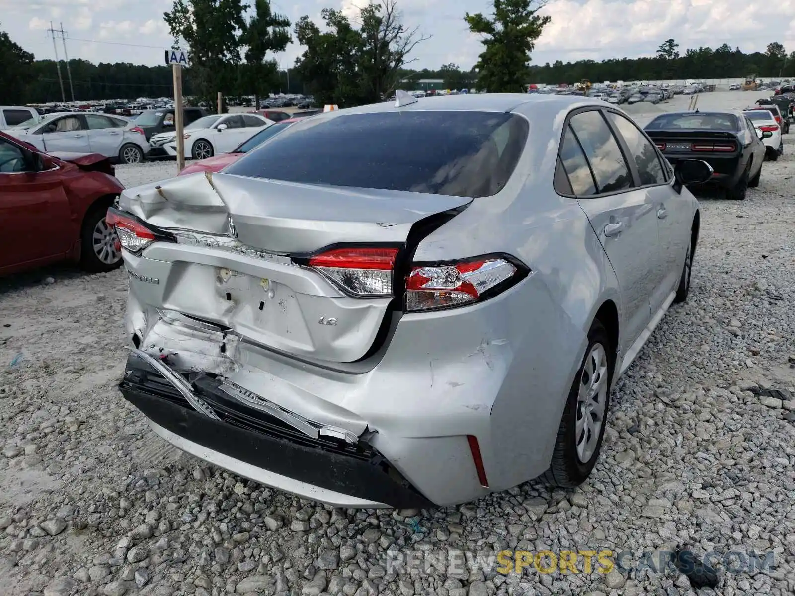 4 Фотография поврежденного автомобиля 5YFEPMAE3MP208968 TOYOTA COROLLA 2021