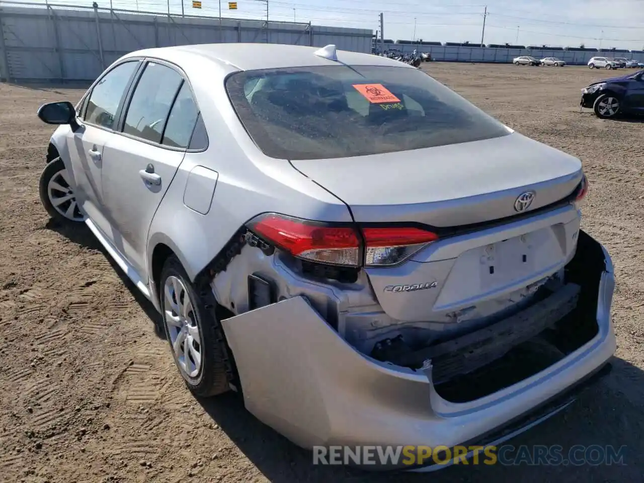 3 Photograph of a damaged car 5YFEPMAE3MP209067 TOYOTA COROLLA 2021