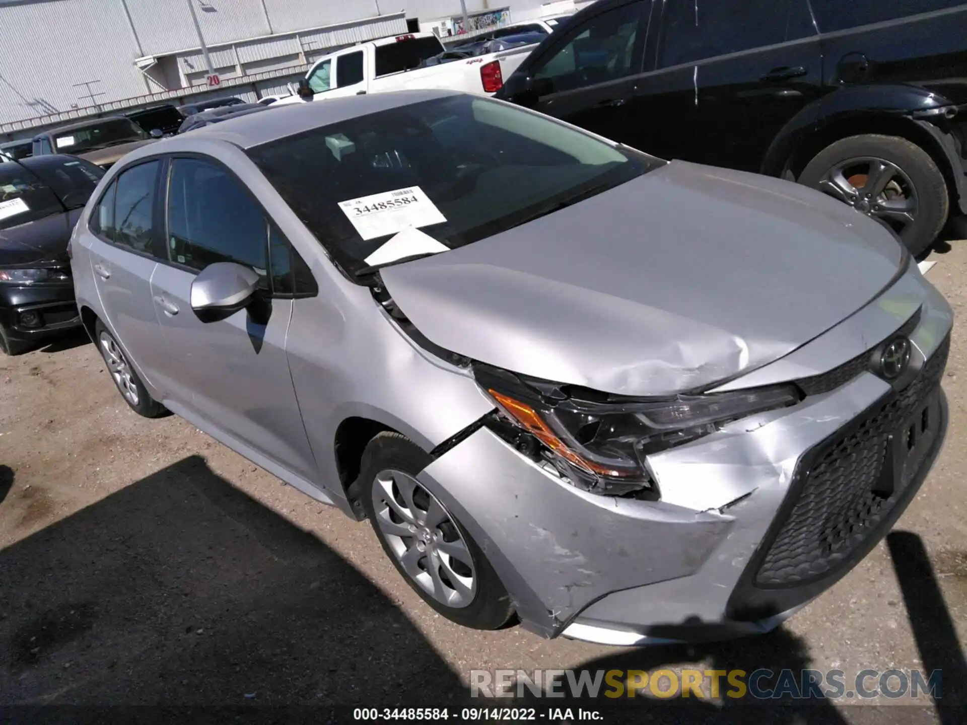 1 Photograph of a damaged car 5YFEPMAE3MP209585 TOYOTA COROLLA 2021