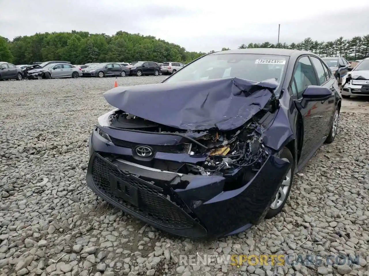 2 Photograph of a damaged car 5YFEPMAE3MP212423 TOYOTA COROLLA 2021