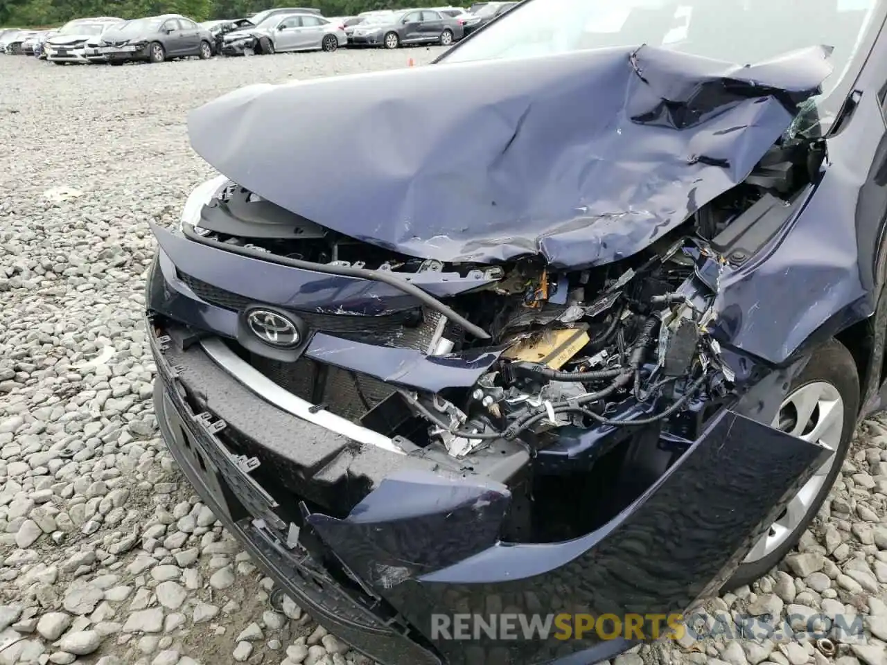 9 Photograph of a damaged car 5YFEPMAE3MP212423 TOYOTA COROLLA 2021