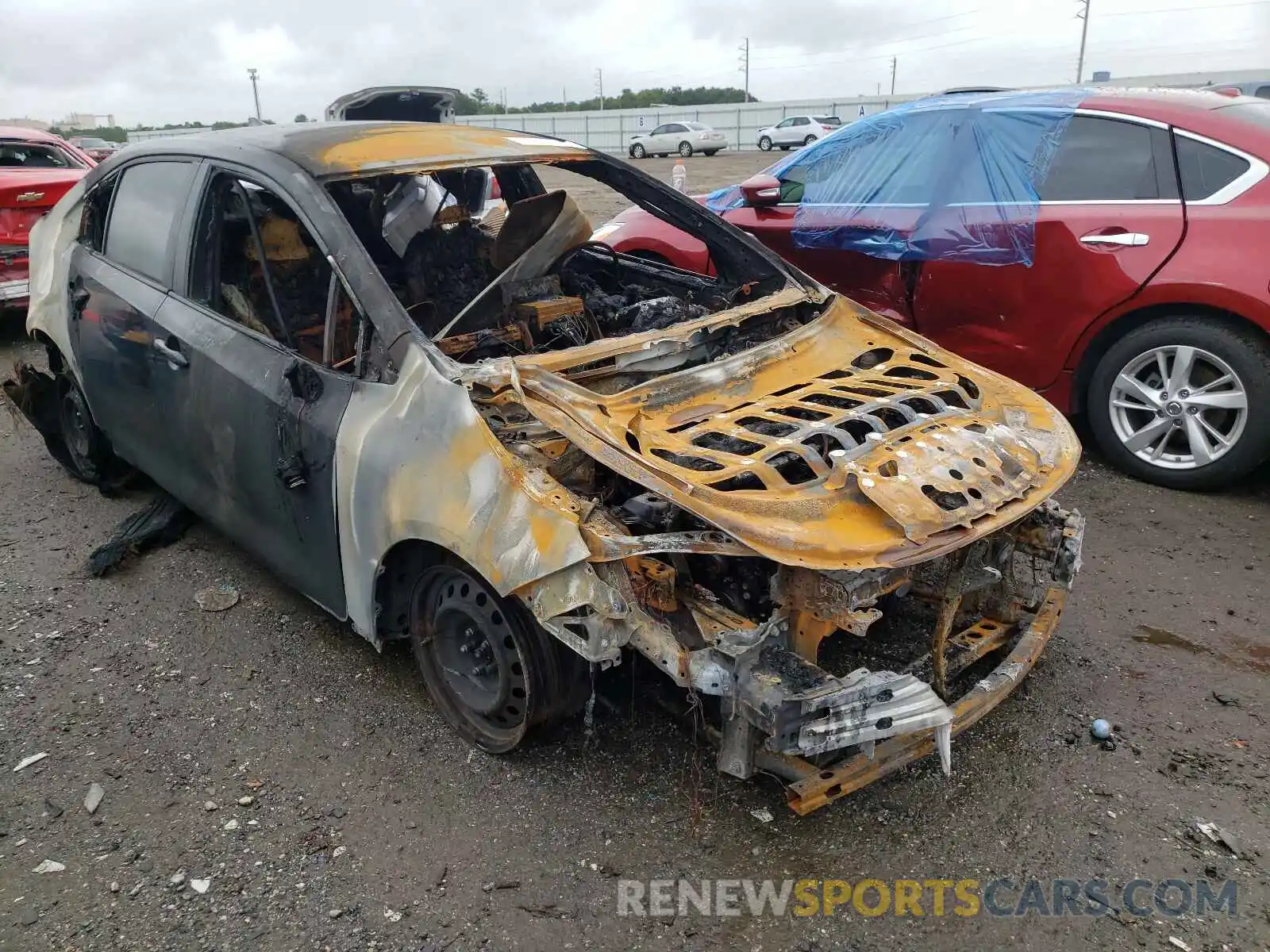 1 Photograph of a damaged car 5YFEPMAE3MP213166 TOYOTA COROLLA 2021