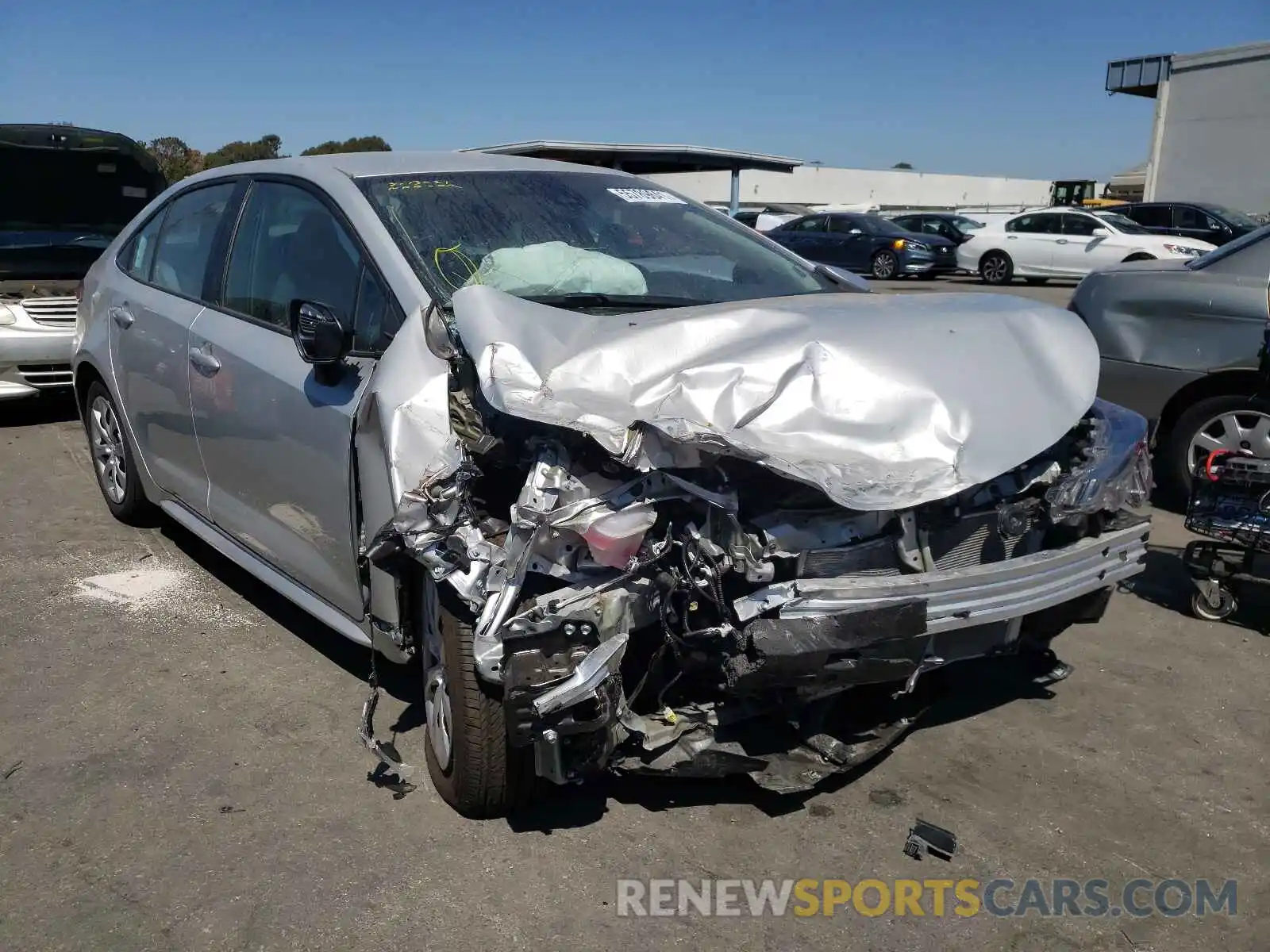 1 Photograph of a damaged car 5YFEPMAE3MP214155 TOYOTA COROLLA 2021