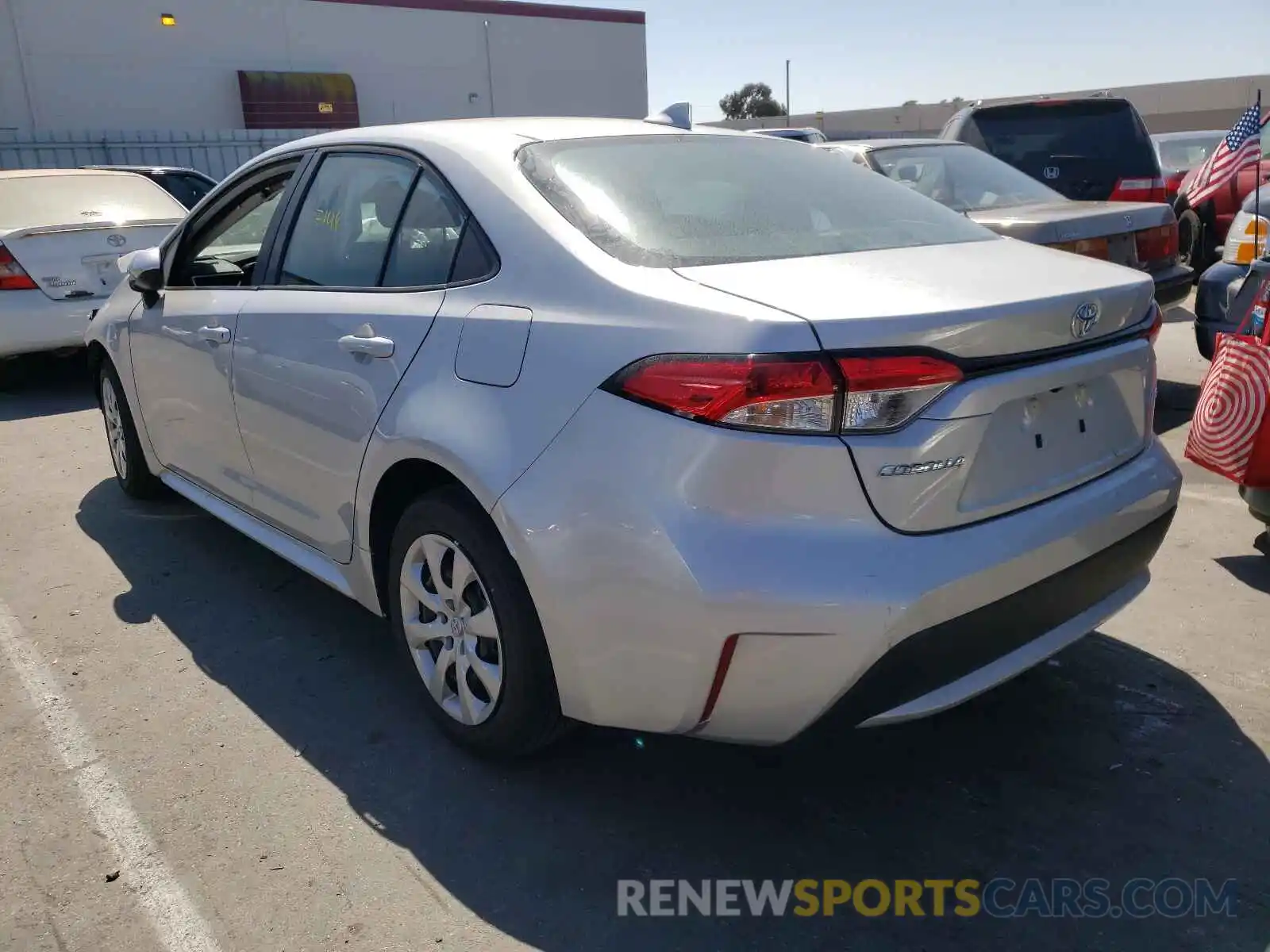 3 Photograph of a damaged car 5YFEPMAE3MP214155 TOYOTA COROLLA 2021