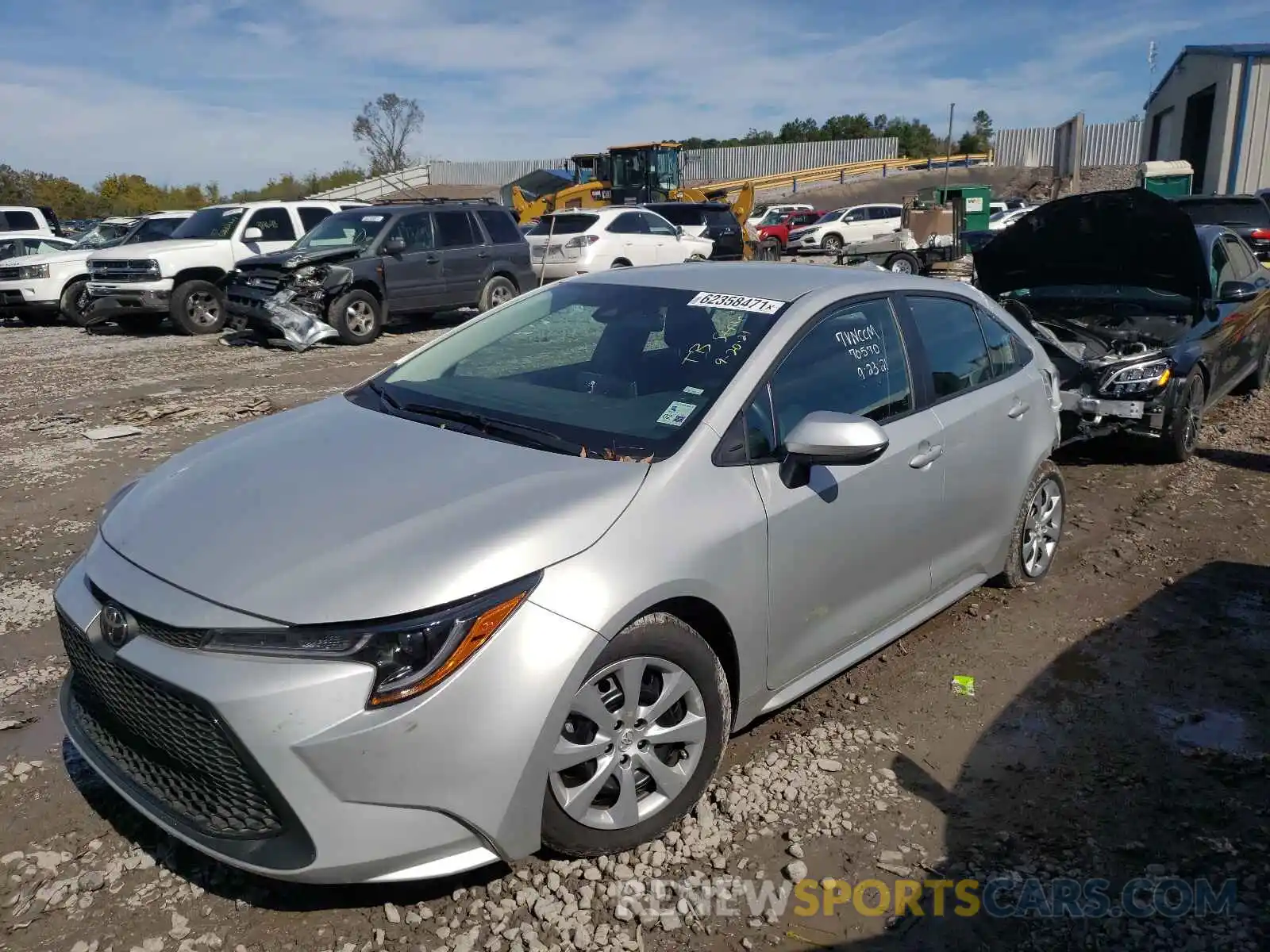 2 Photograph of a damaged car 5YFEPMAE3MP214270 TOYOTA COROLLA 2021