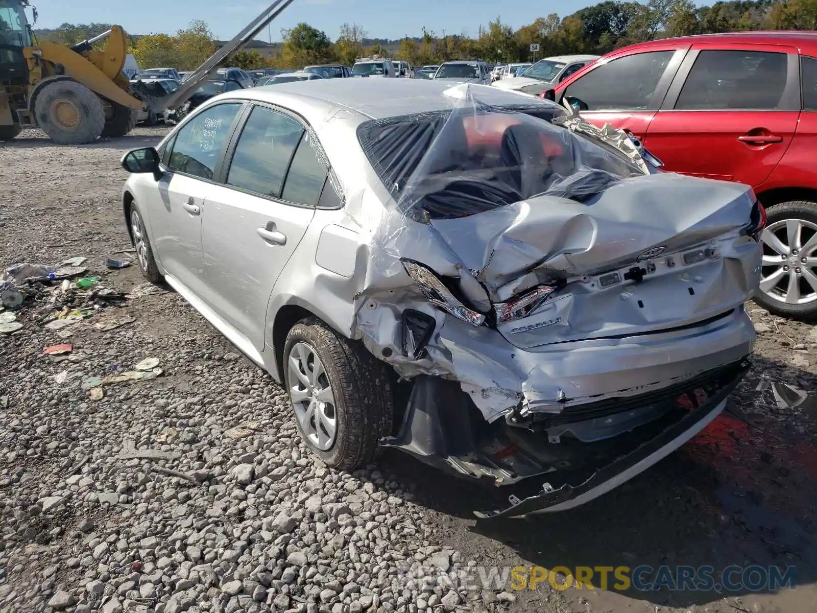 3 Photograph of a damaged car 5YFEPMAE3MP214270 TOYOTA COROLLA 2021