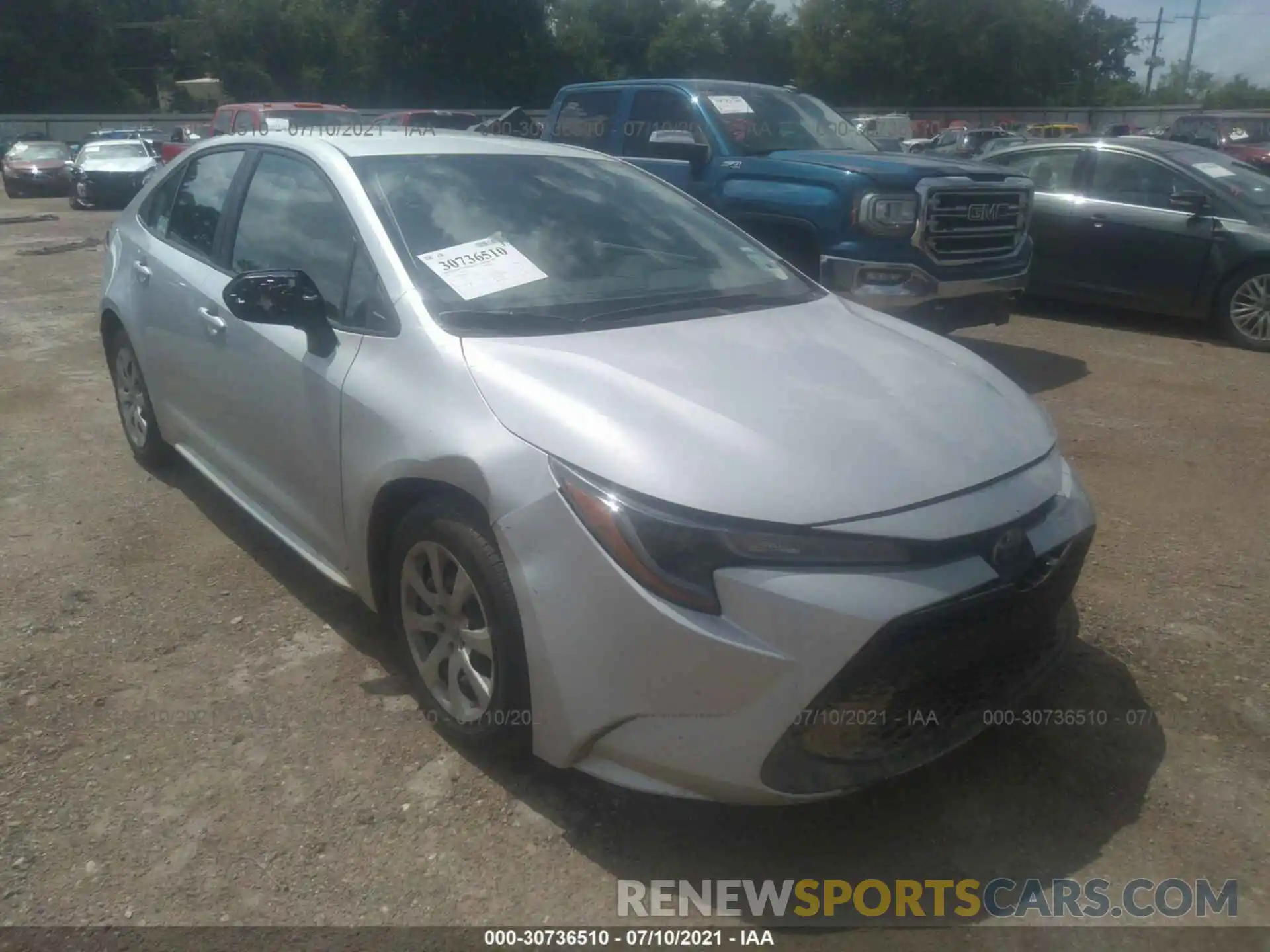 1 Photograph of a damaged car 5YFEPMAE3MP214754 TOYOTA COROLLA 2021